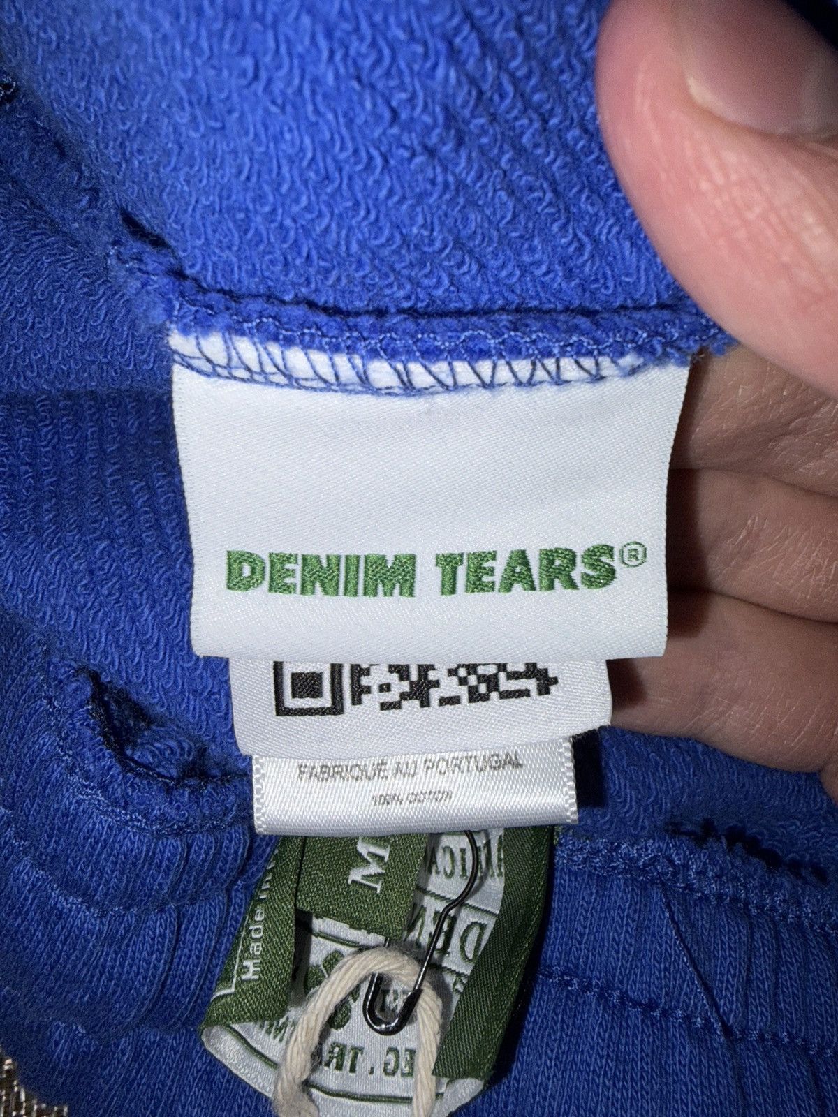 DENIM TEARS Blue Denim Tears Wreath Baggy Sweatpants Size US 34 / EU 50 - 6 Thumbnail