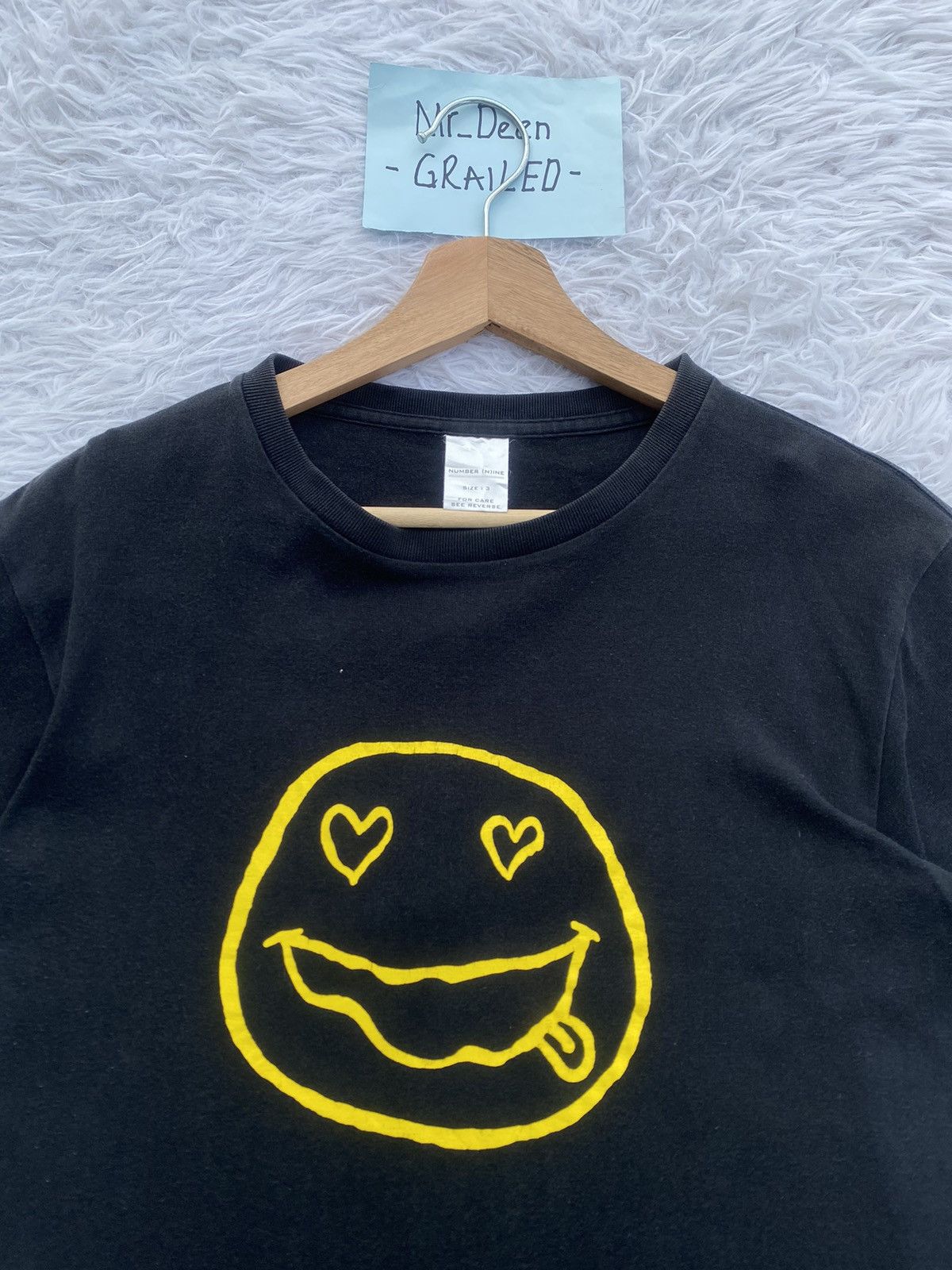 Number (N)ine Rare Vintage Number Nine x Nirvana Smiley Face Tshirt Size US S / EU 44-46 / 1 - 6 Thumbnail