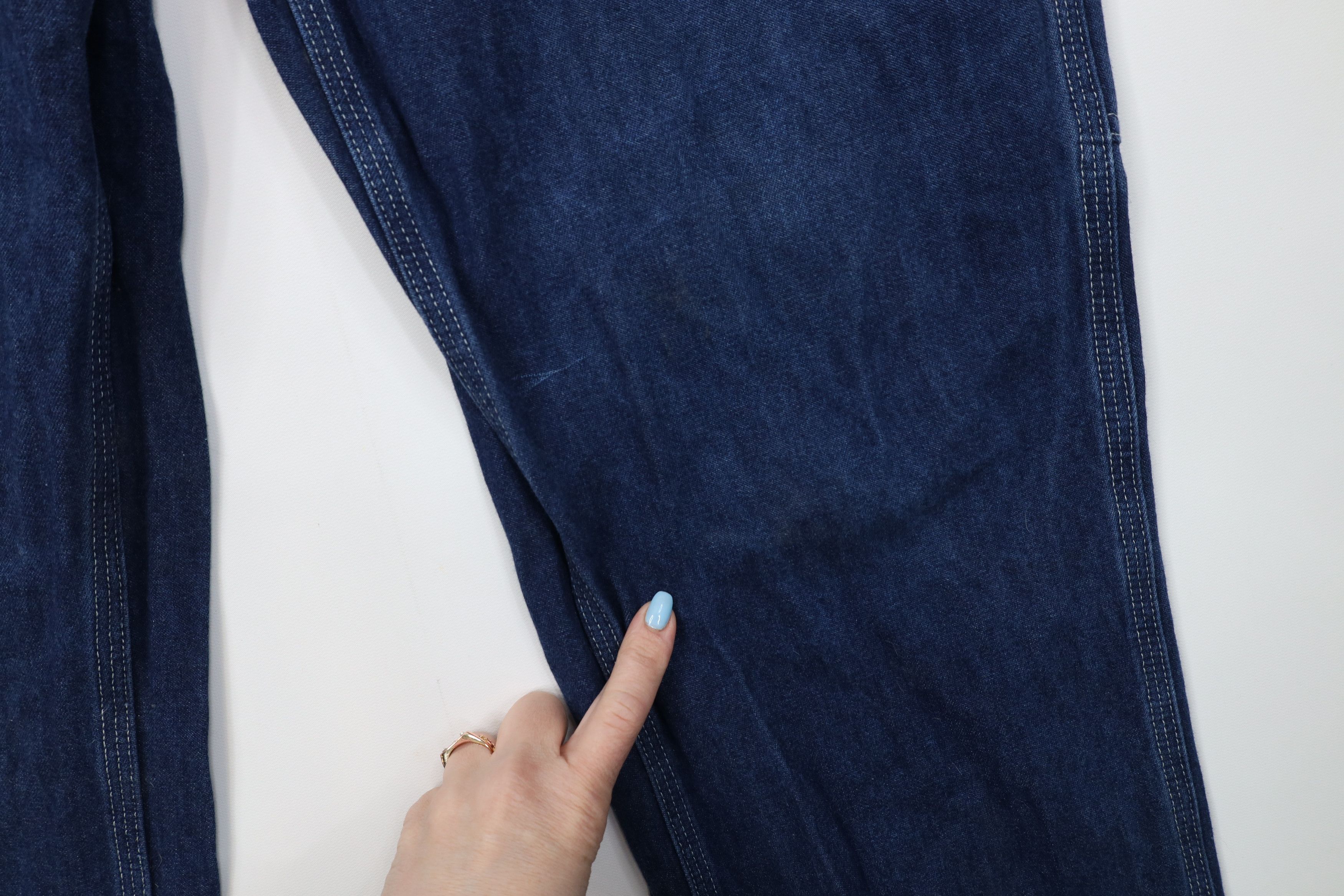 Carhartt Vintage Y2K Carhartt Wide Leg Dungaree Denim Jeans Blue Size US 34 / EU 50 - 5 Thumbnail