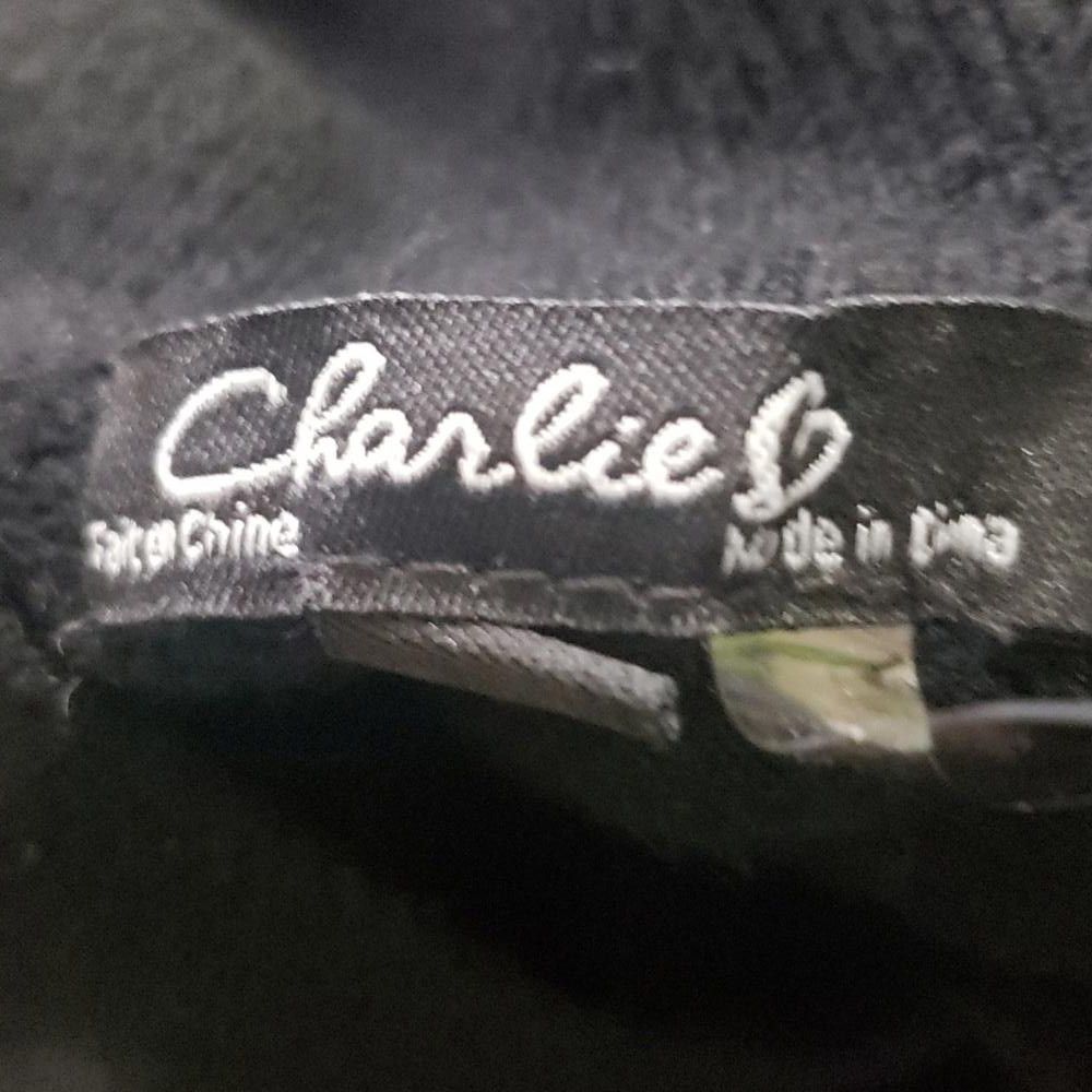 Designer CT1949 Charlie B Black Long Sleeve Sweater with Pockets P/S Size S / US 4 / IT 40 - 8 Thumbnail