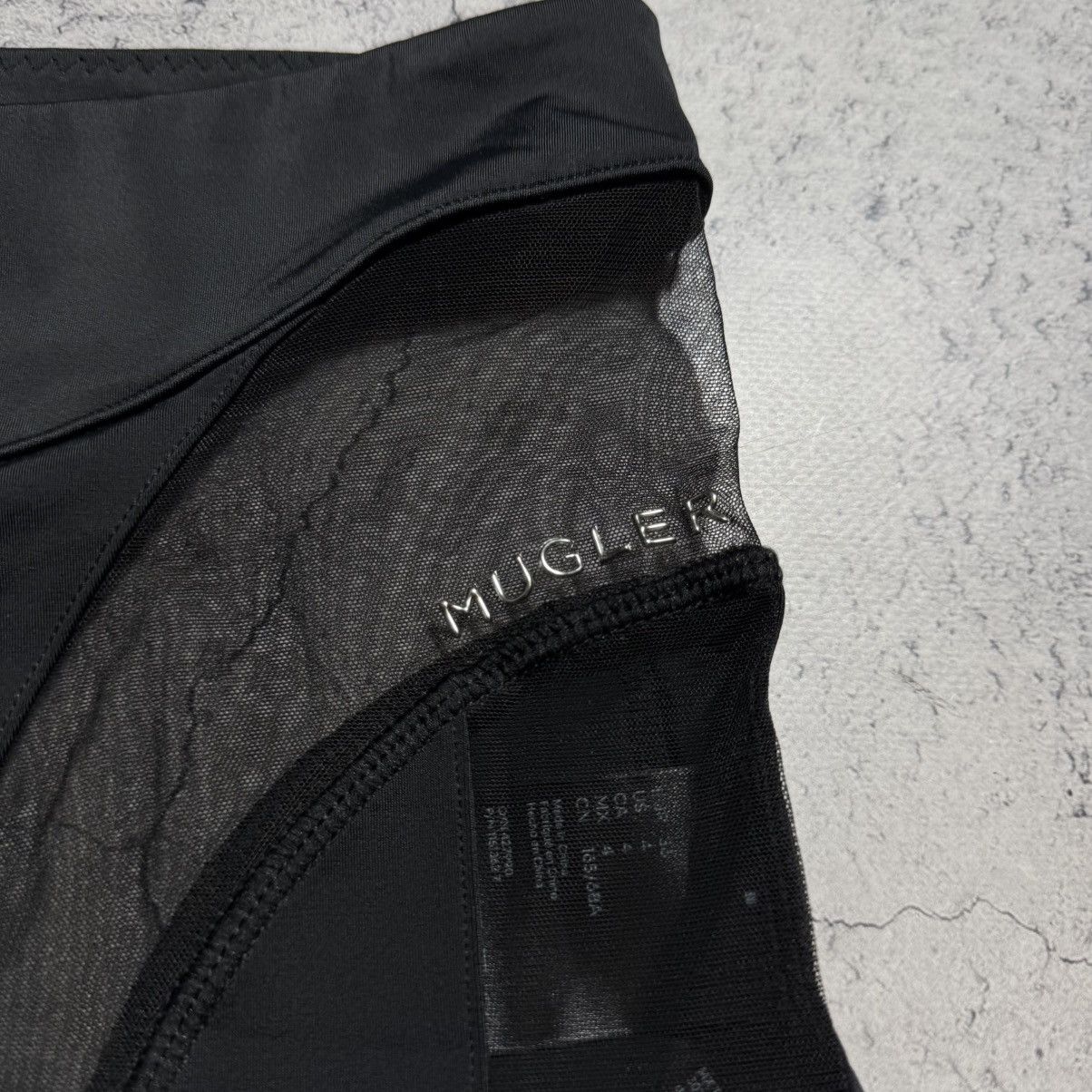 H&M × Mugler Rare Mugler H&M Mesh Panel Stirrup Leggings Size 27" / US 4 / IT 40 - 6 Thumbnail