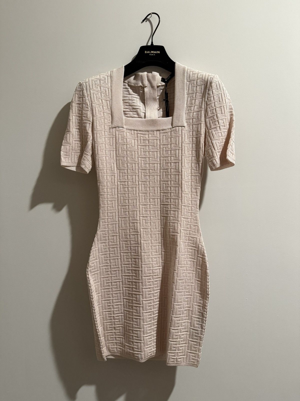 Balmain BALMAIN ‘25 Knit PB Labyrinth Mini Dress *New With Tags* Size XS / US 0-2 / IT 36-38 - 3 Thumbnail