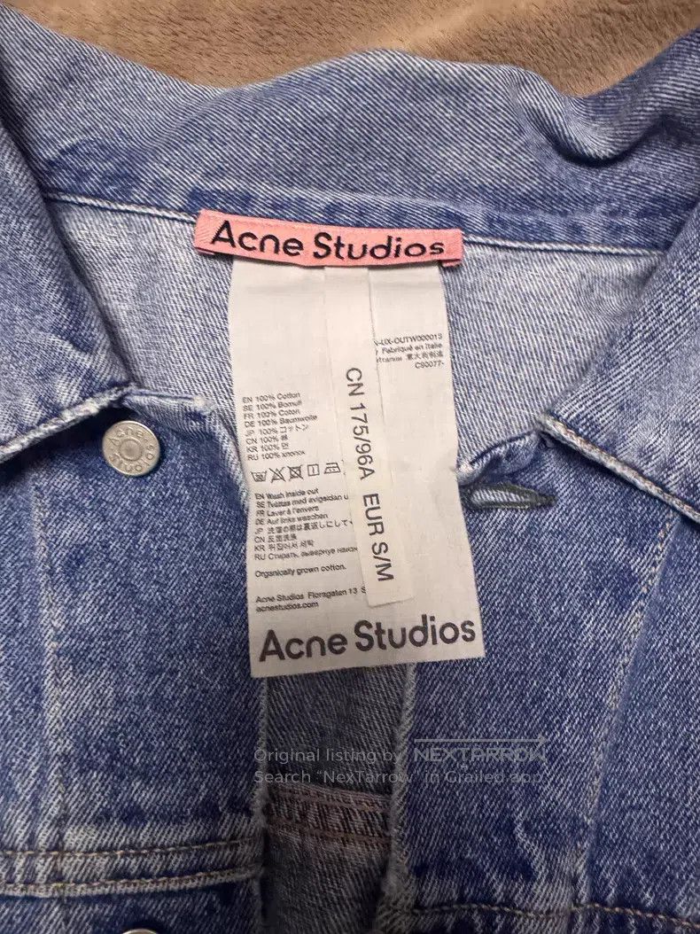 Acne Studios Acne Studios Loose Fit Denim Jacket, Unisex, Medium Blue Size US S / EU 44-46 / 1 - 2 Thumbnail