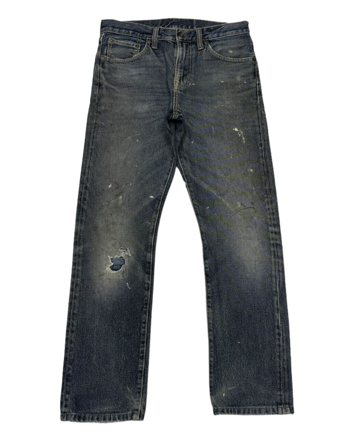 GU VINTAGE GU DISTRESS PAINTER DENIM JEANS Size US 32 / EU 48 - 5 Thumbnail