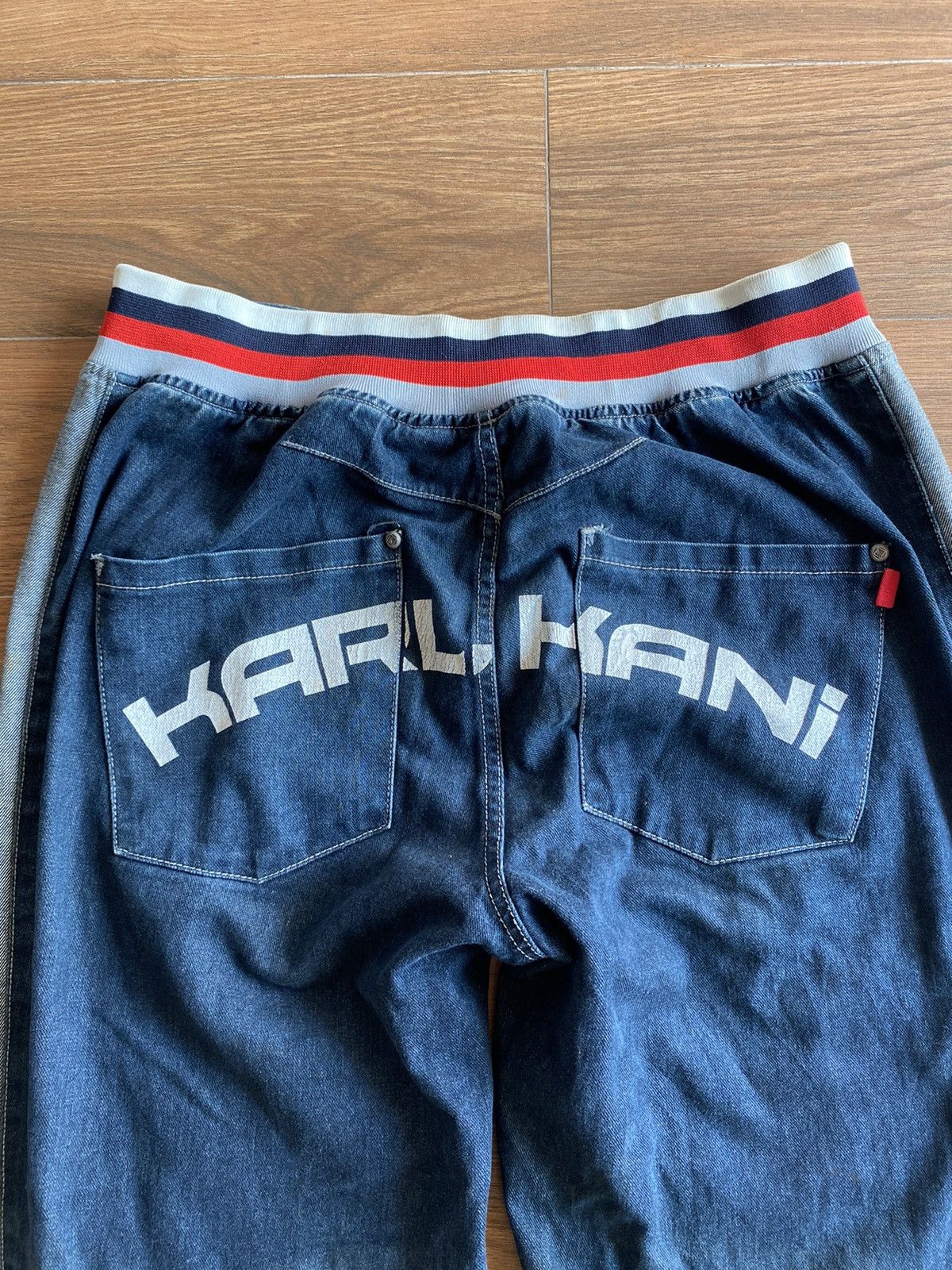 Japanese Brand × Karl Kani × Vintage Karl Kani rap denim jeans big logo y2k Size US 34 / EU 50 - 13 Thumbnail