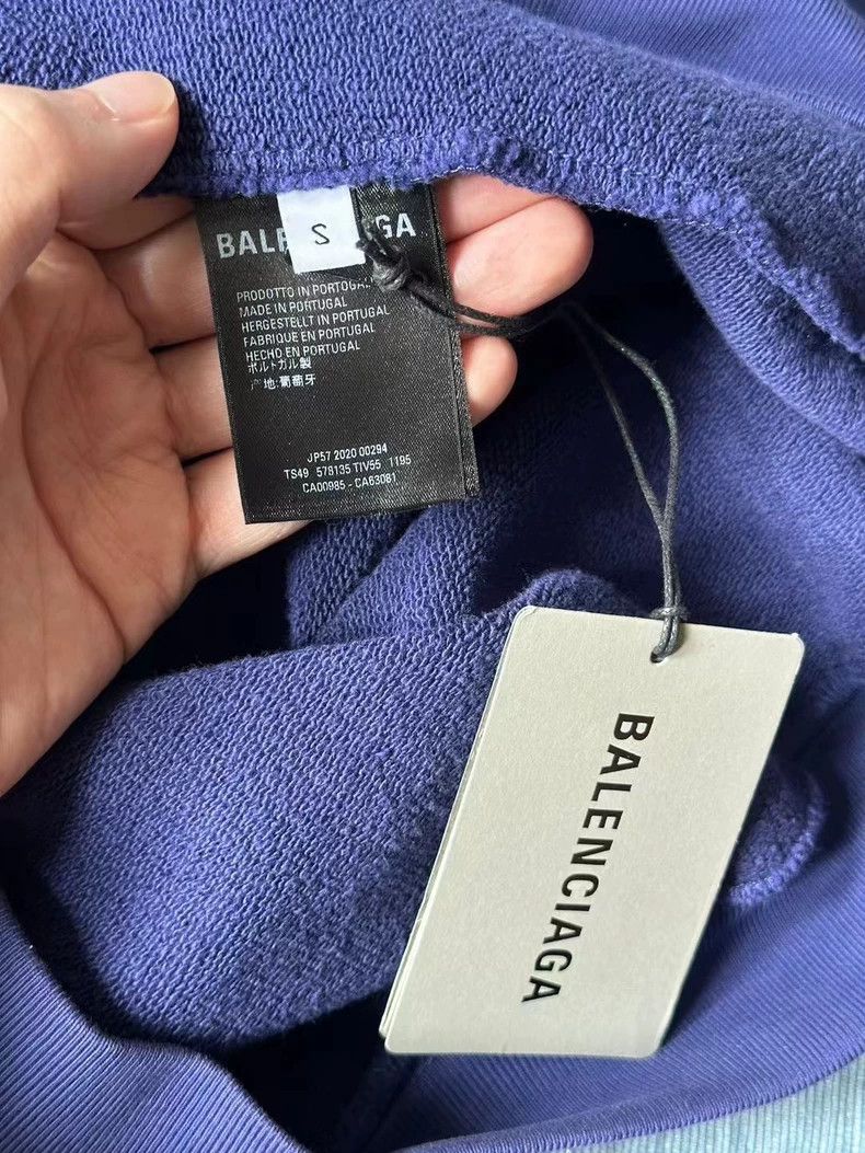 Balenciaga Balenciaga Blue Letter Hoodie Size US S / EU 44-46 / 1 - 3 Thumbnail