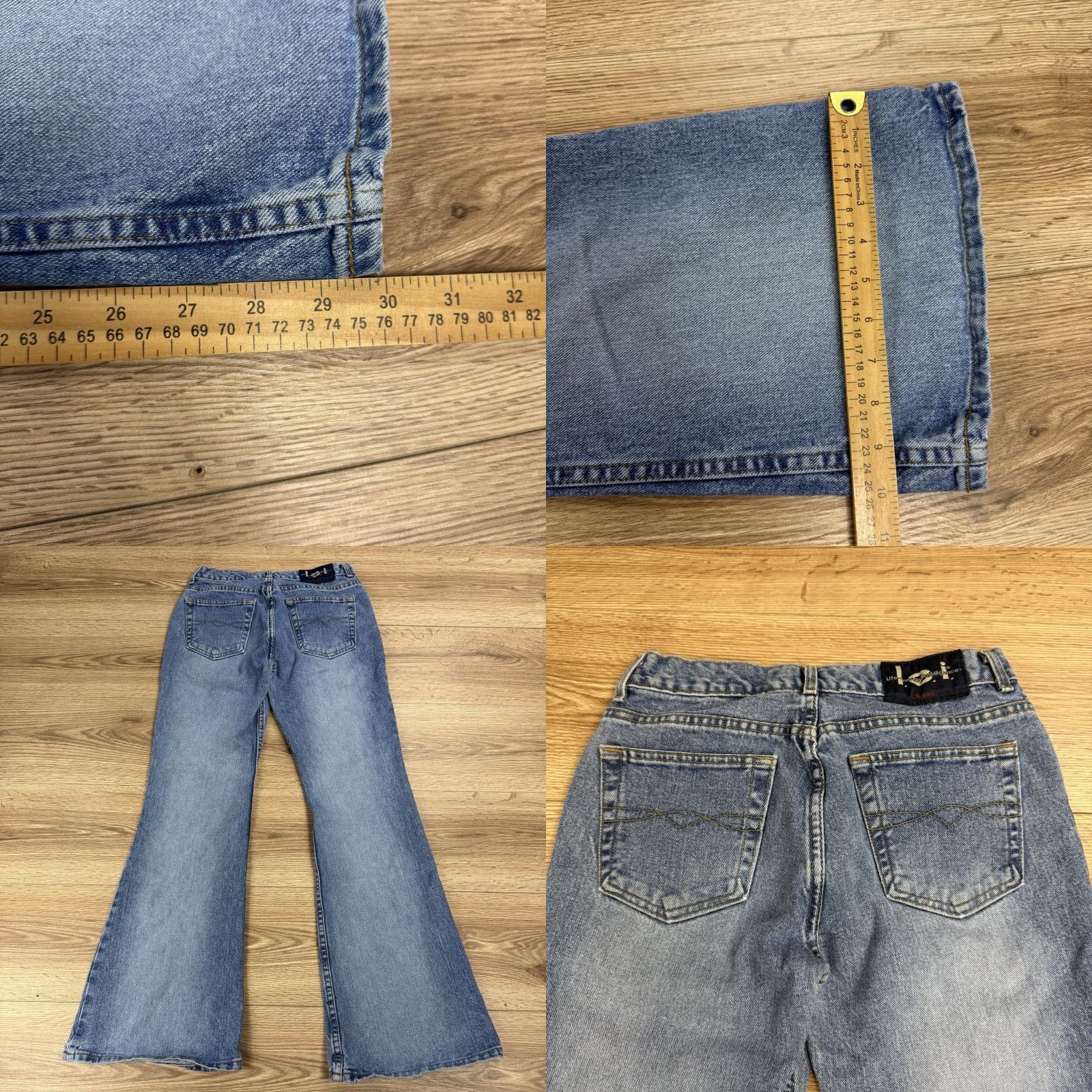 Vintage VINTAGE Y2K LEI Denim Jeans Flare Medium Wash Women's 9 Inseam 30 Rise Mid Size Juniors 30in? Size 30" / US 8 / IT 44 - 8 Thumbnail