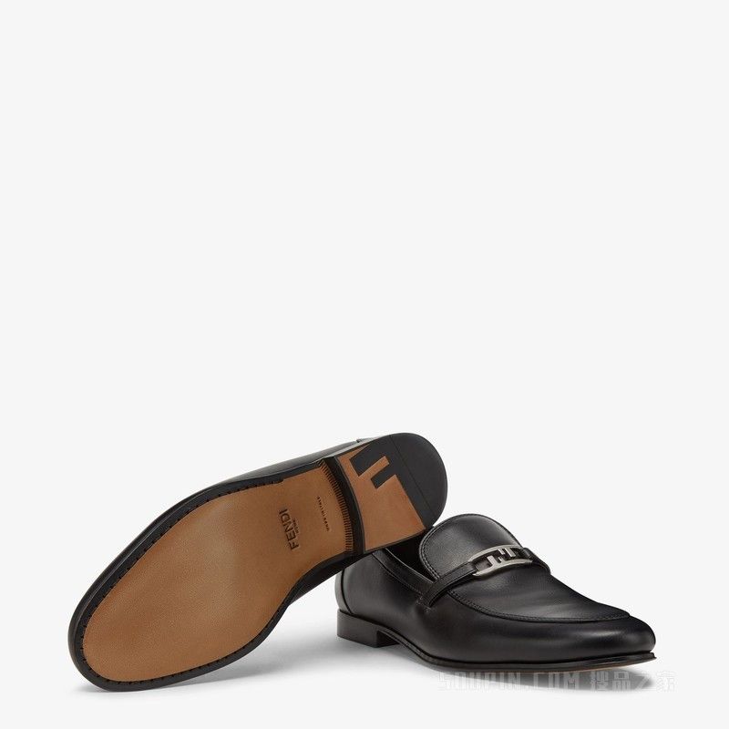 Fendi o1s1wg111225 Fendi O'Lock Loafers in Black Size US 7 / EU 40 - 4 Thumbnail