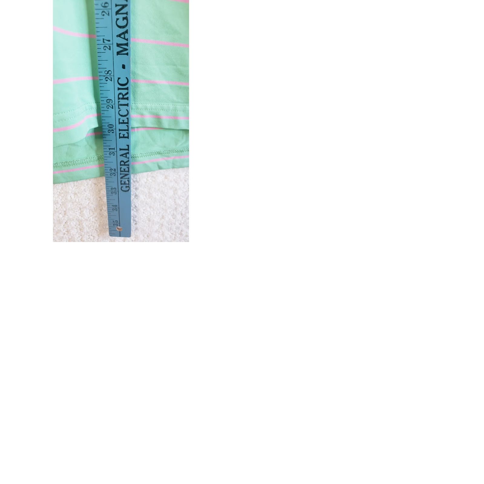 Peter Millar Peter Millar Summer Comfort Golf Polo Shirt Green Pink Stripe Stretch Mens Large Size US L / EU 52-54 / 3 - 9 Thumbnail