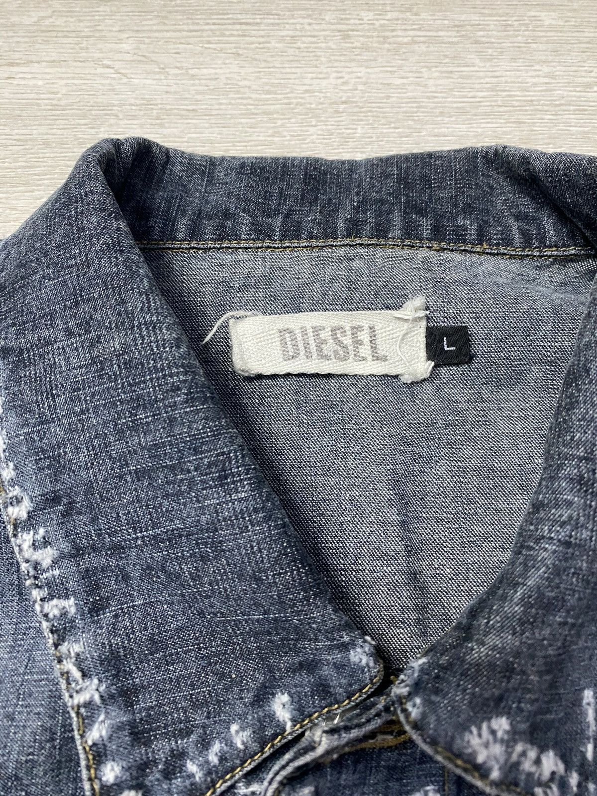 Diesel × Vintage RARE VTG 90s 80s Diesel Denim Jacket Jeans vintage Size US L / EU 52-54 / 3 - 7 Thumbnail
