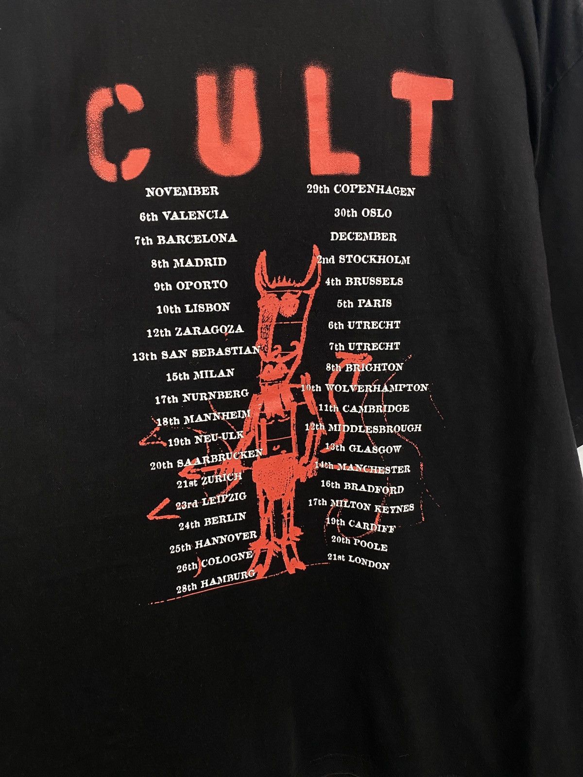 Band Tees Vintage 90s The CULT Band Tour Promo T-Shirt Rare Retro Hype Size US L / EU 52-54 / 3 - 9 Thumbnail