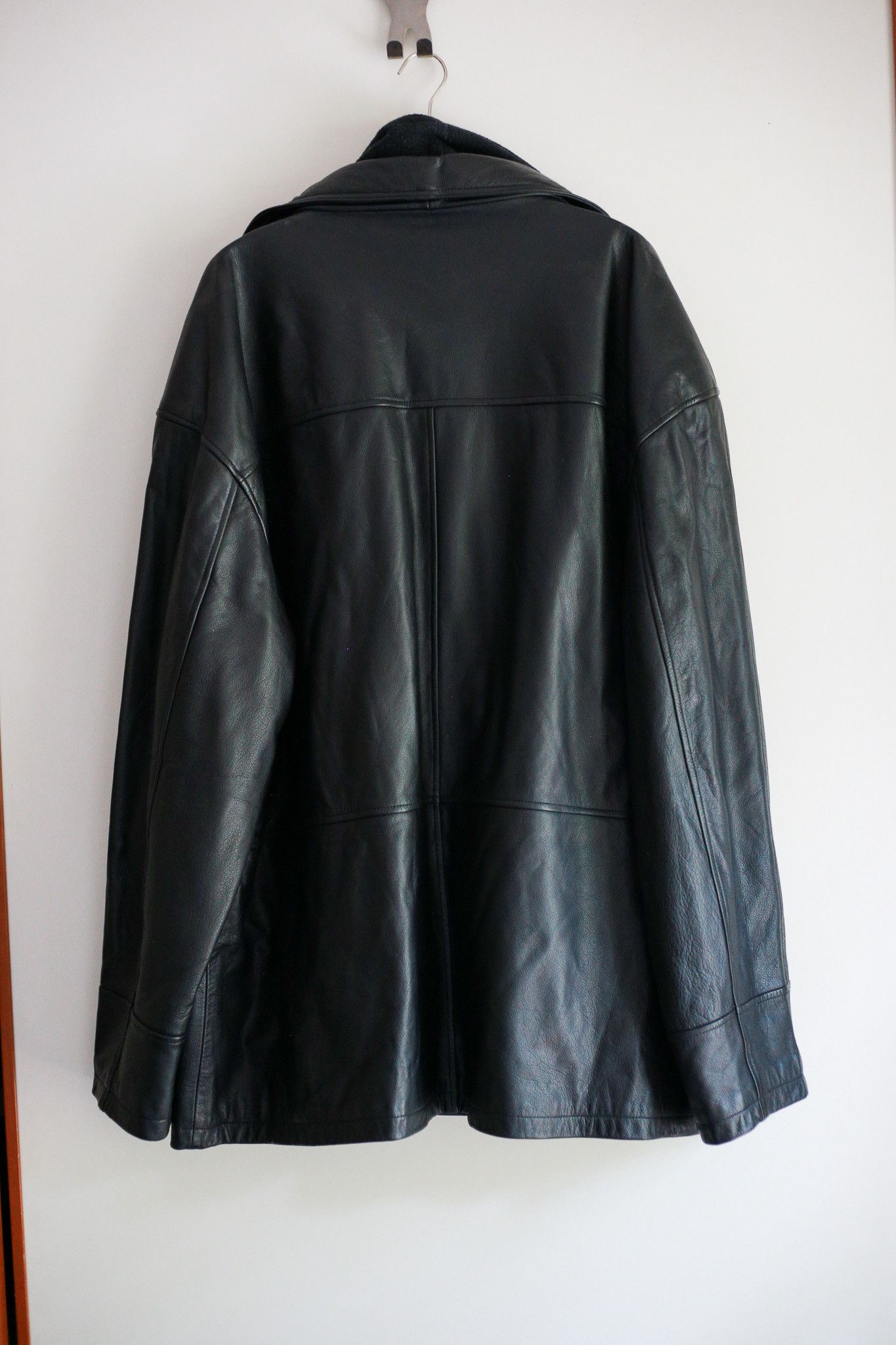 Mercedes-Benz Vintage Mercedes Benz Leather Wool Jacket Coat Size XXXL Size US XXL / EU 58 / 5 - 9 Thumbnail