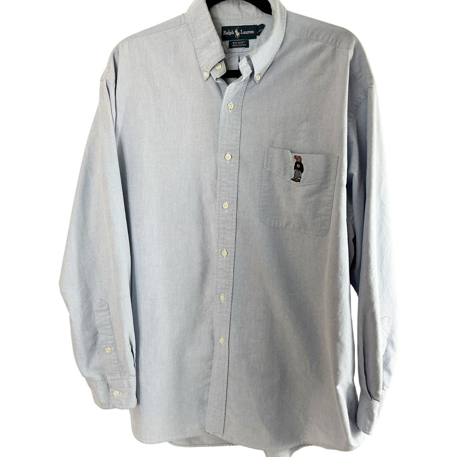 Ralph Lauren Ralph Lauren Mens The Big Shirt Button Up Teddy Bear Cotton Size US L / EU 52-54 / 3 - 1 Thumbnail