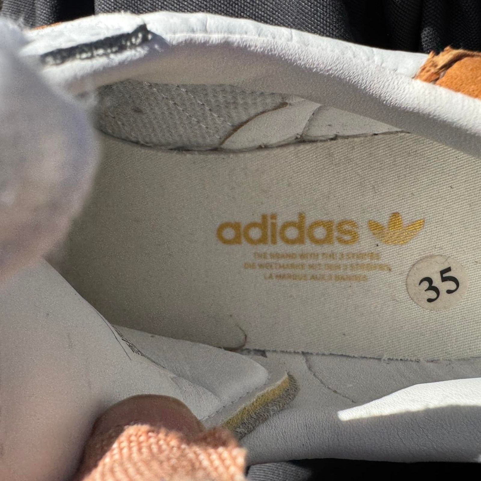 Adidas Adidas Superstar White & Orange – Men’s Size 4 Size US 4 / IT 34 - 5 Thumbnail