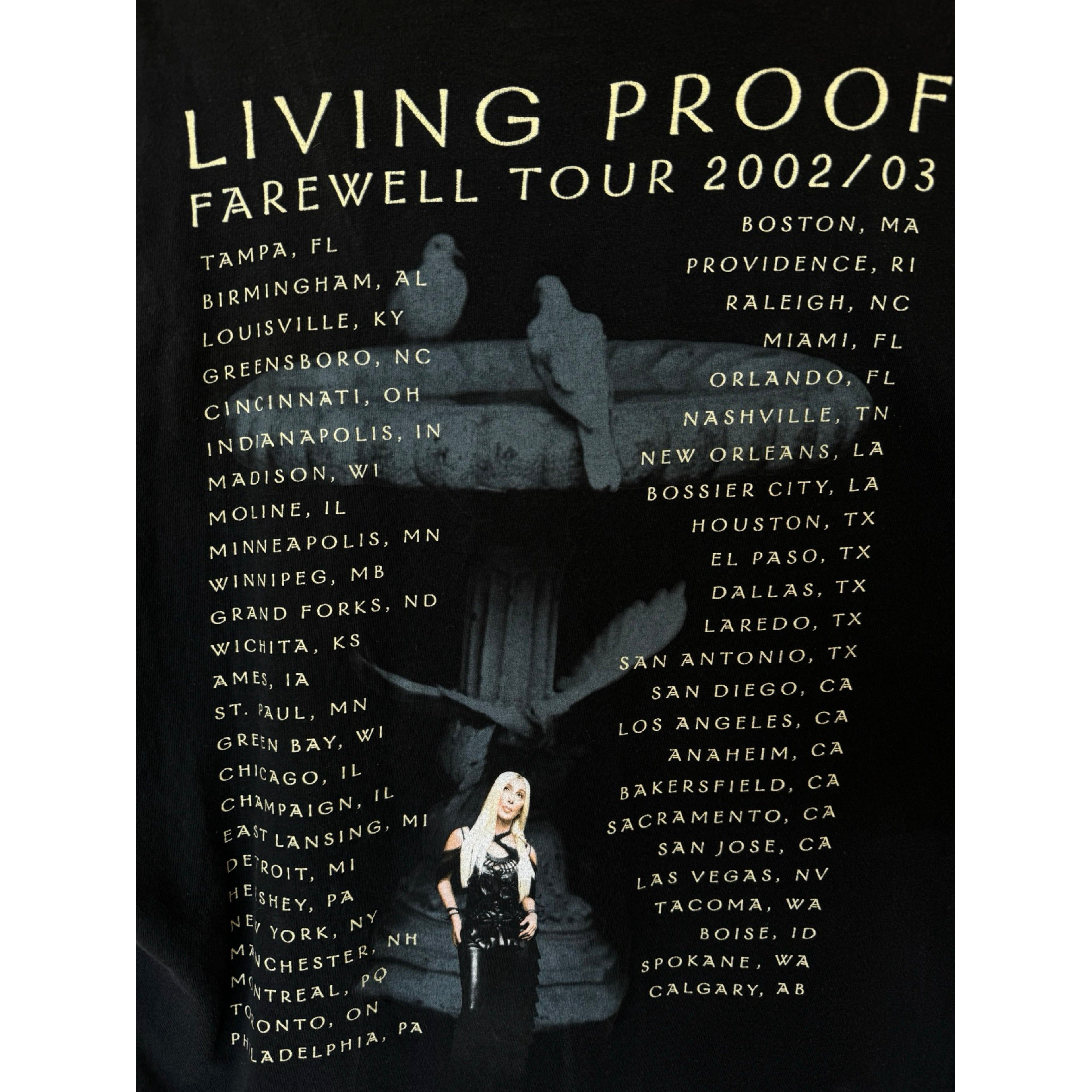 Vintage Cher Living Proof Tour Tee Size US XXL / EU 58 / 5 - 4 Thumbnail