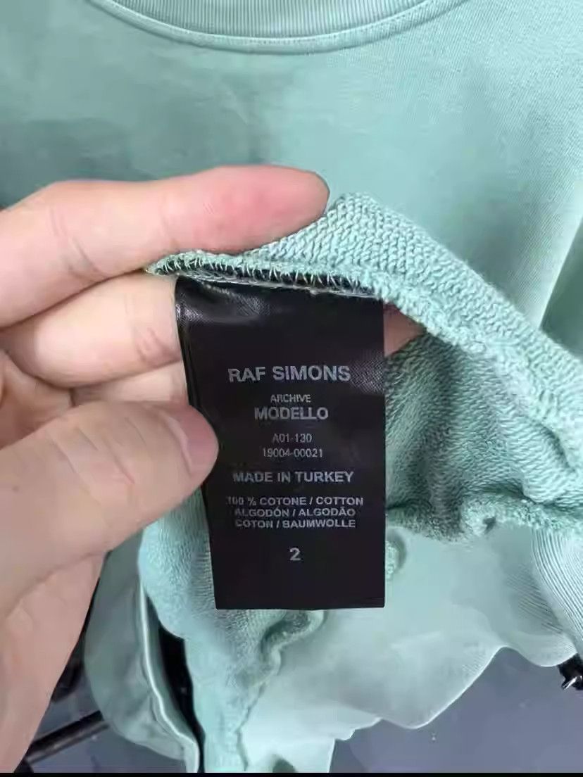 Raf Simons raf simons archive redux mint green sweatshirt Size US M / EU 48-50 / 2 - 4 Thumbnail