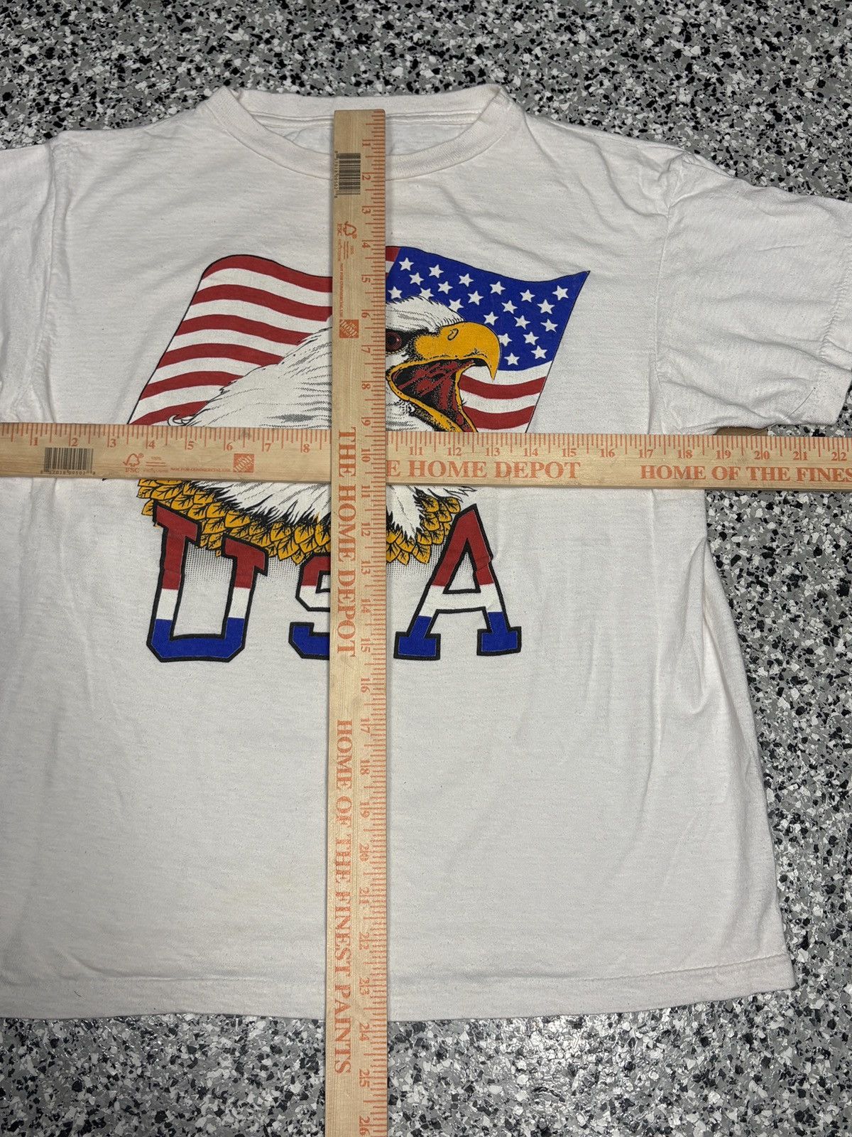 Hanes Vintage 1980s Screen Stars USA Bald Eagle T-Shirt Sz. M 0786 Size US M / EU 48-50 / 2 - 5 Thumbnail