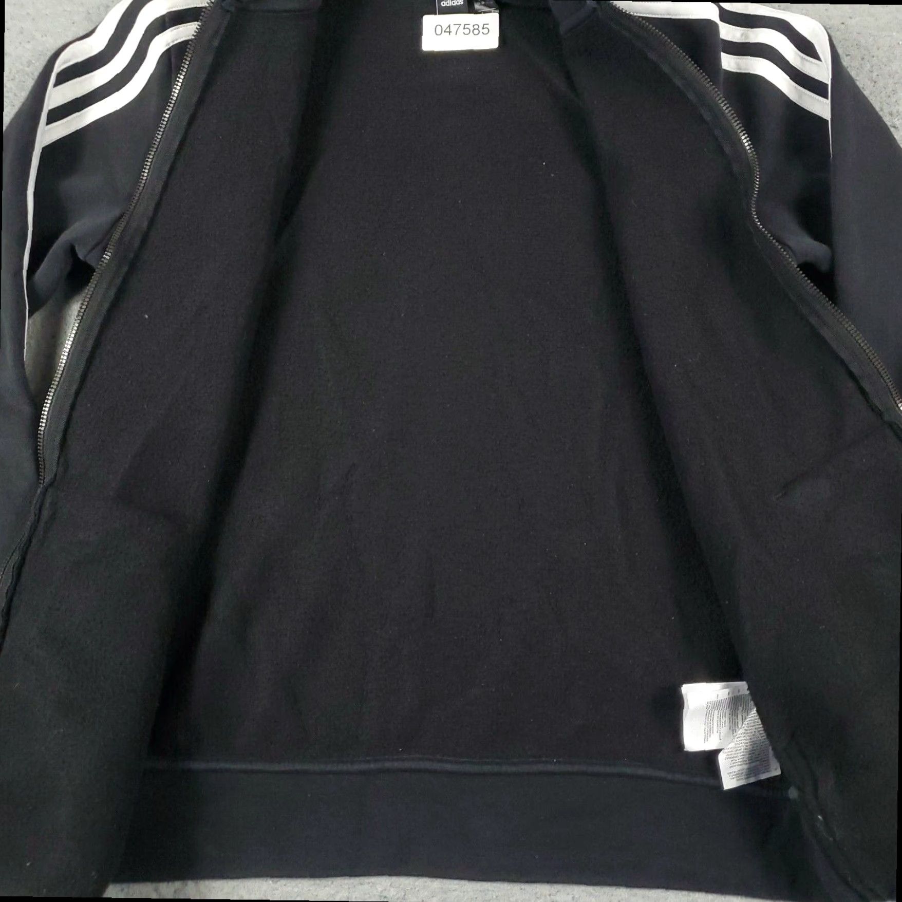 Adidas Adidas Full Zip Hoodie Sweater Womens Small Black Cotton Blend Size S / US 4 / IT 40 - 5 Thumbnail