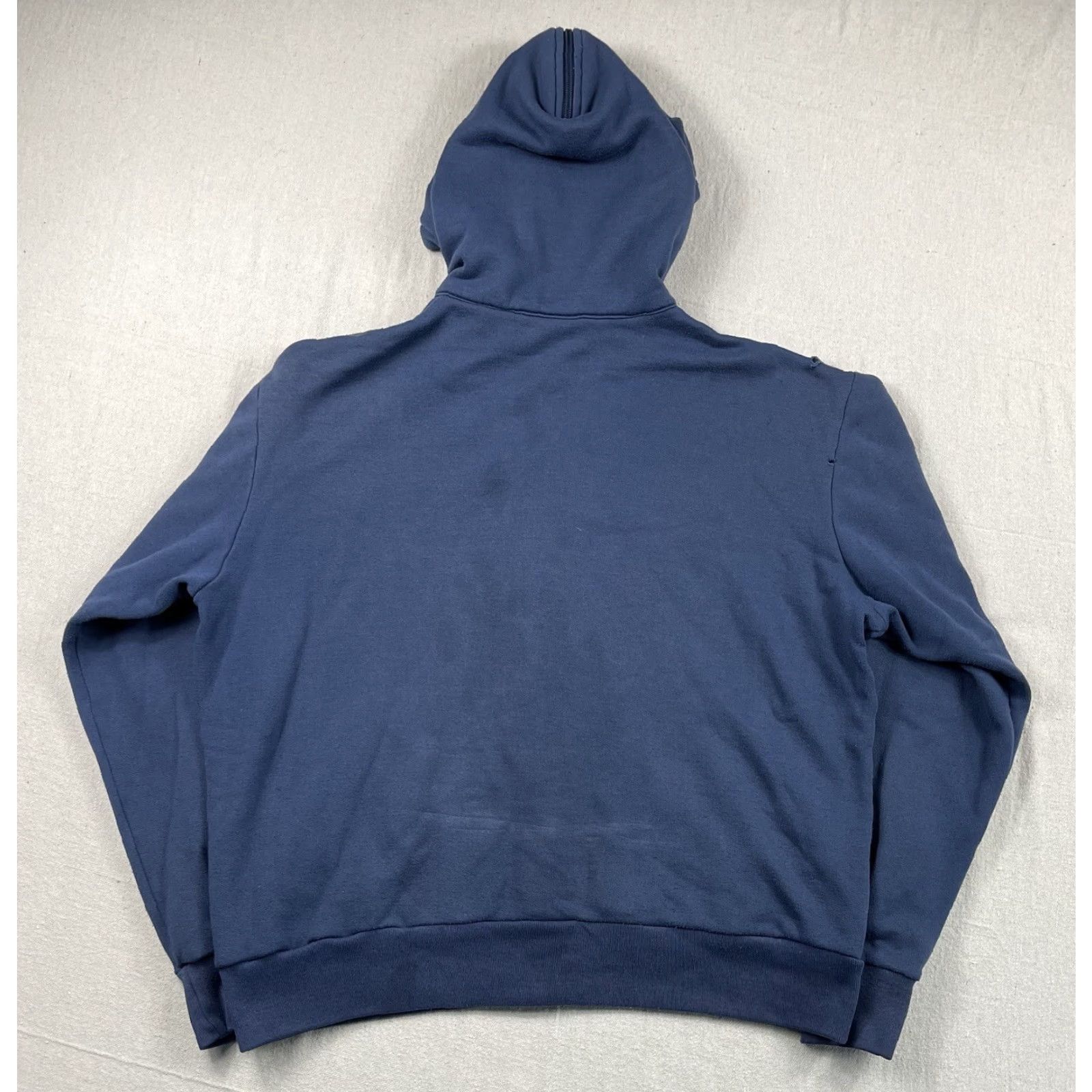Nike VINTAGE 80s Nike Hoodie Jacket Snap Blue Sportswear Cycling Sz L Mens Size US L / EU 52-54 / 3 - 6 Thumbnail