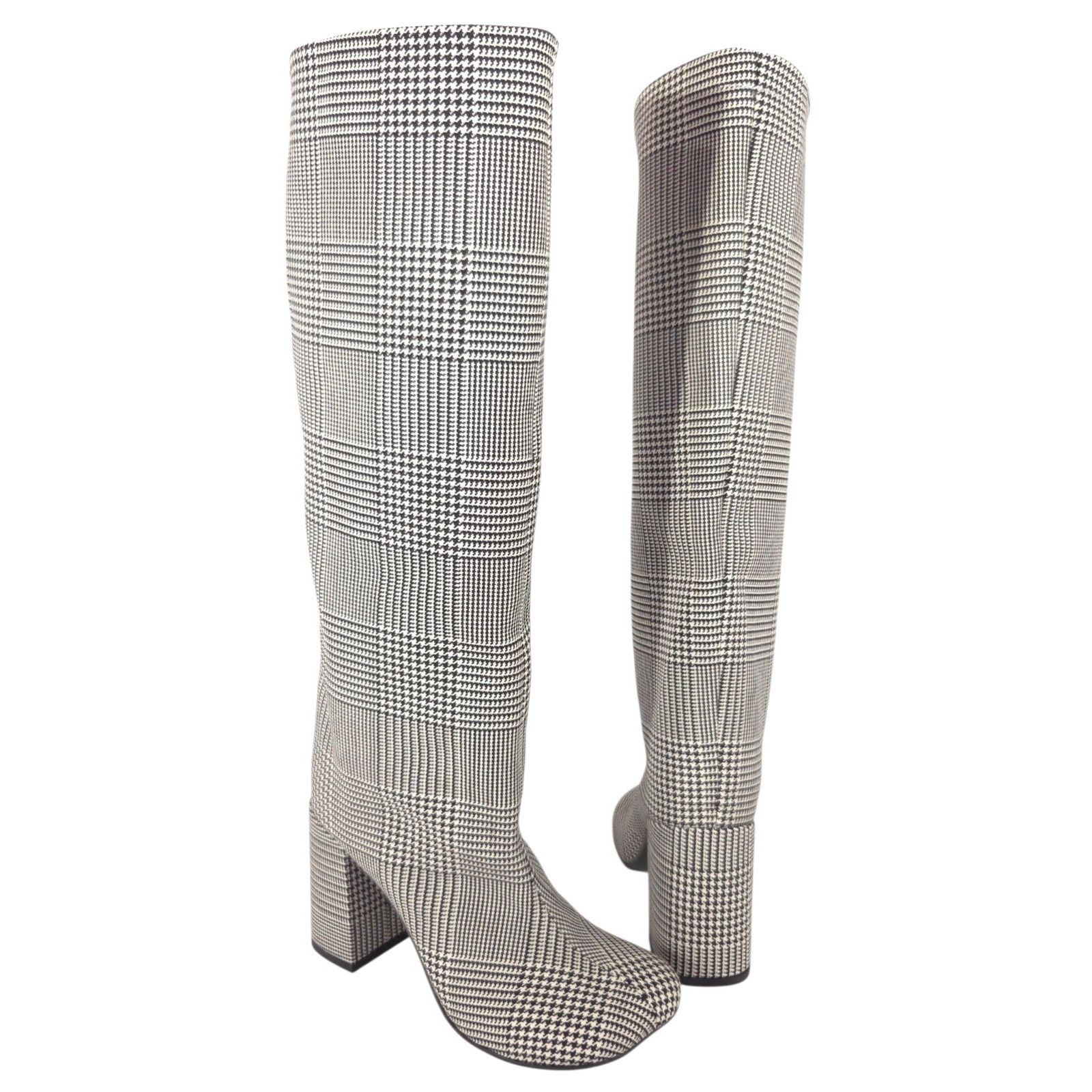 Maison Margiela MM6 Maison Margiela Houndstooth Boots US 10 EU 40 Womens Size US 10 / IT 40 - 1 Thumbnail
