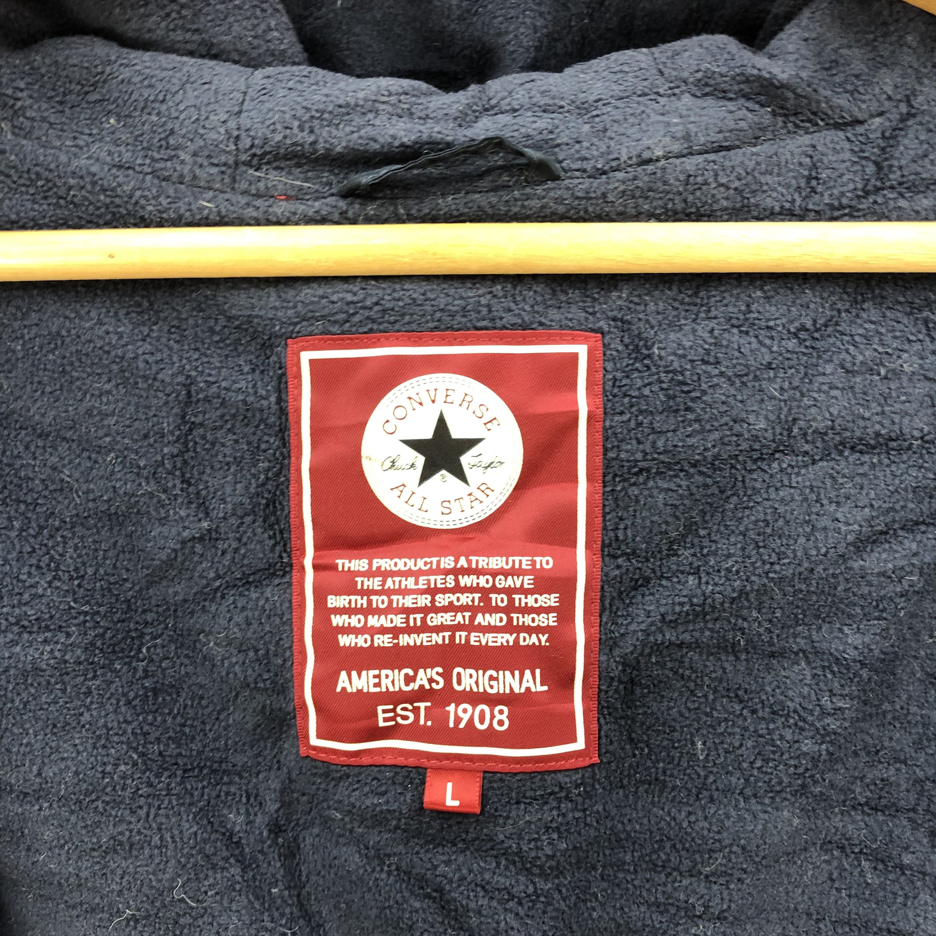 Converse × Vintage Vintage Converse Hoodie Windbreaker Fleece Jacket Size US M / EU 48-50 / 2 - 7 Thumbnail