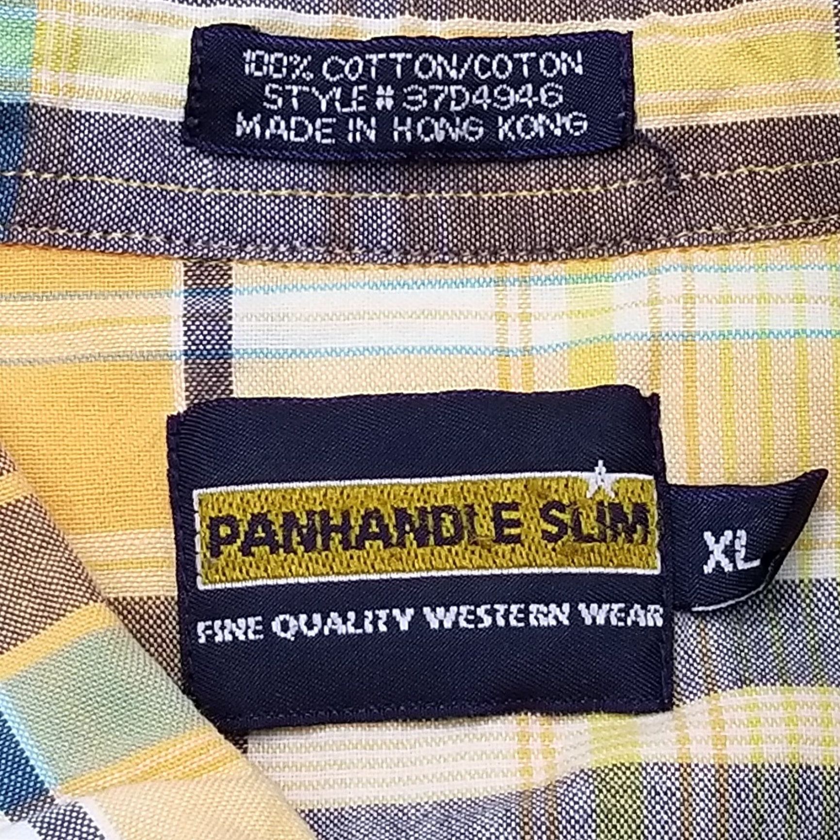 Vintage VINTAGE Panhandle Slim Shirt Mens XL Orange Short Sleeve Plaid Button-Up Casual (Adult) Mens Size US XL / EU 56 / 4 - 5 Thumbnail