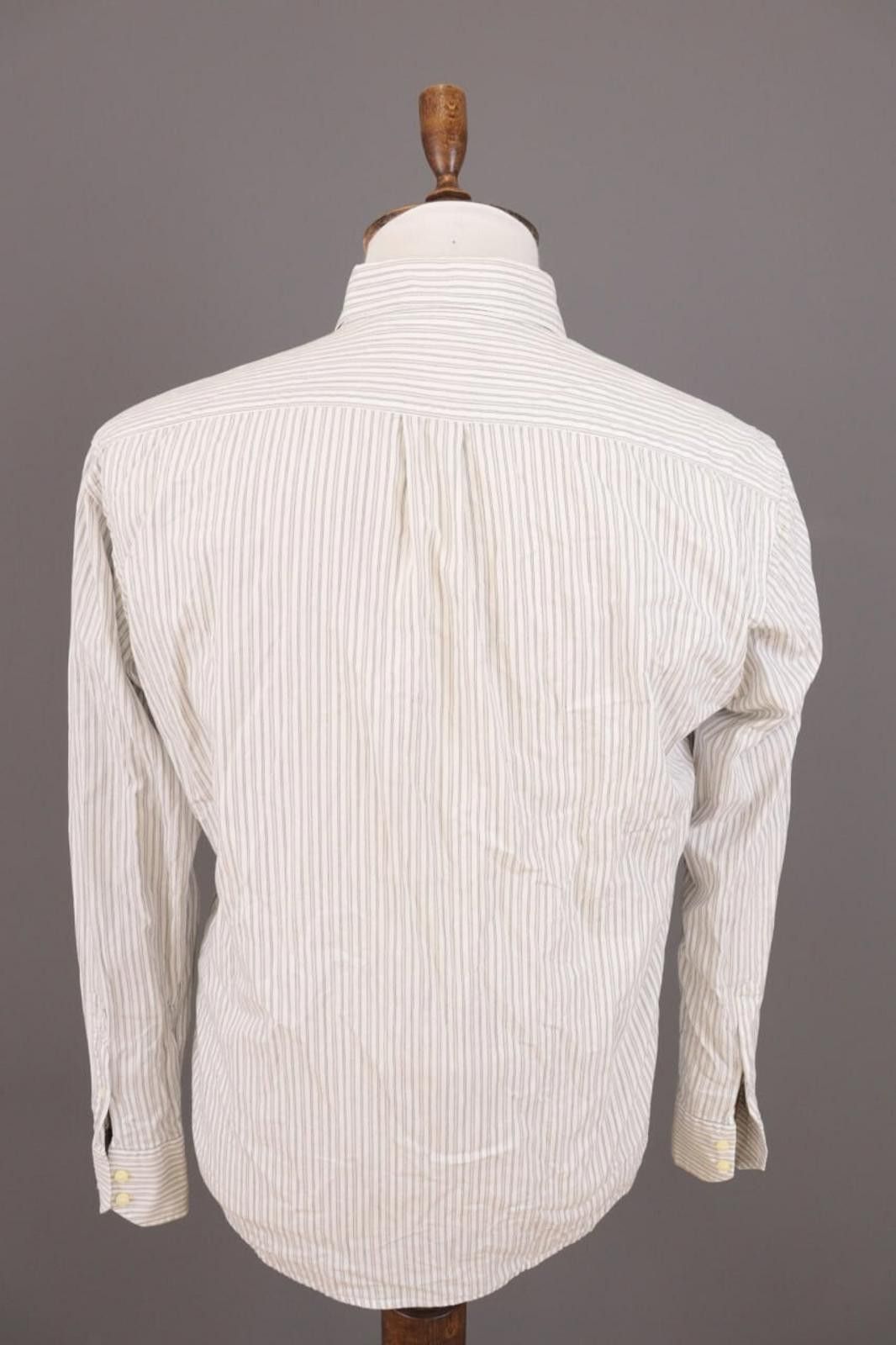 Romeo Gigli Romeo Gigli Milano White Pinstripe Down Shirt Size 40 / 15 Size US M / EU 48-50 / 2 - 9 Thumbnail