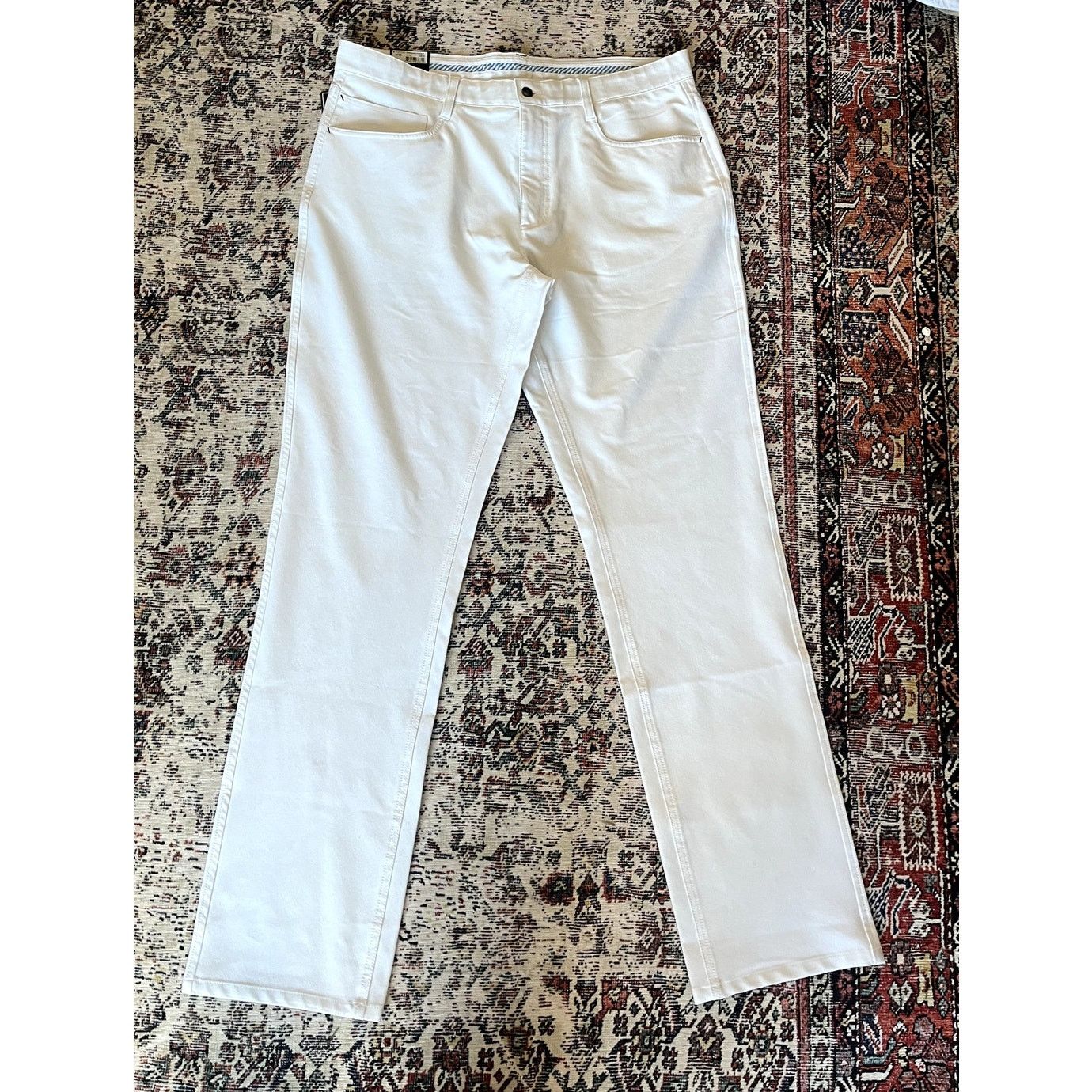 Footjoy Footjoy Men Performance Golf Pant Athletic White 36X34 NWT Size US 36 / EU 52 - 1 Thumbnail