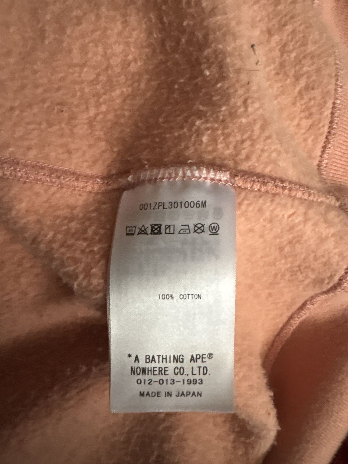 Bape Bape Salmon Pink Tiger Hoodie Size US L / EU 52-54 / 3 - 6 Thumbnail