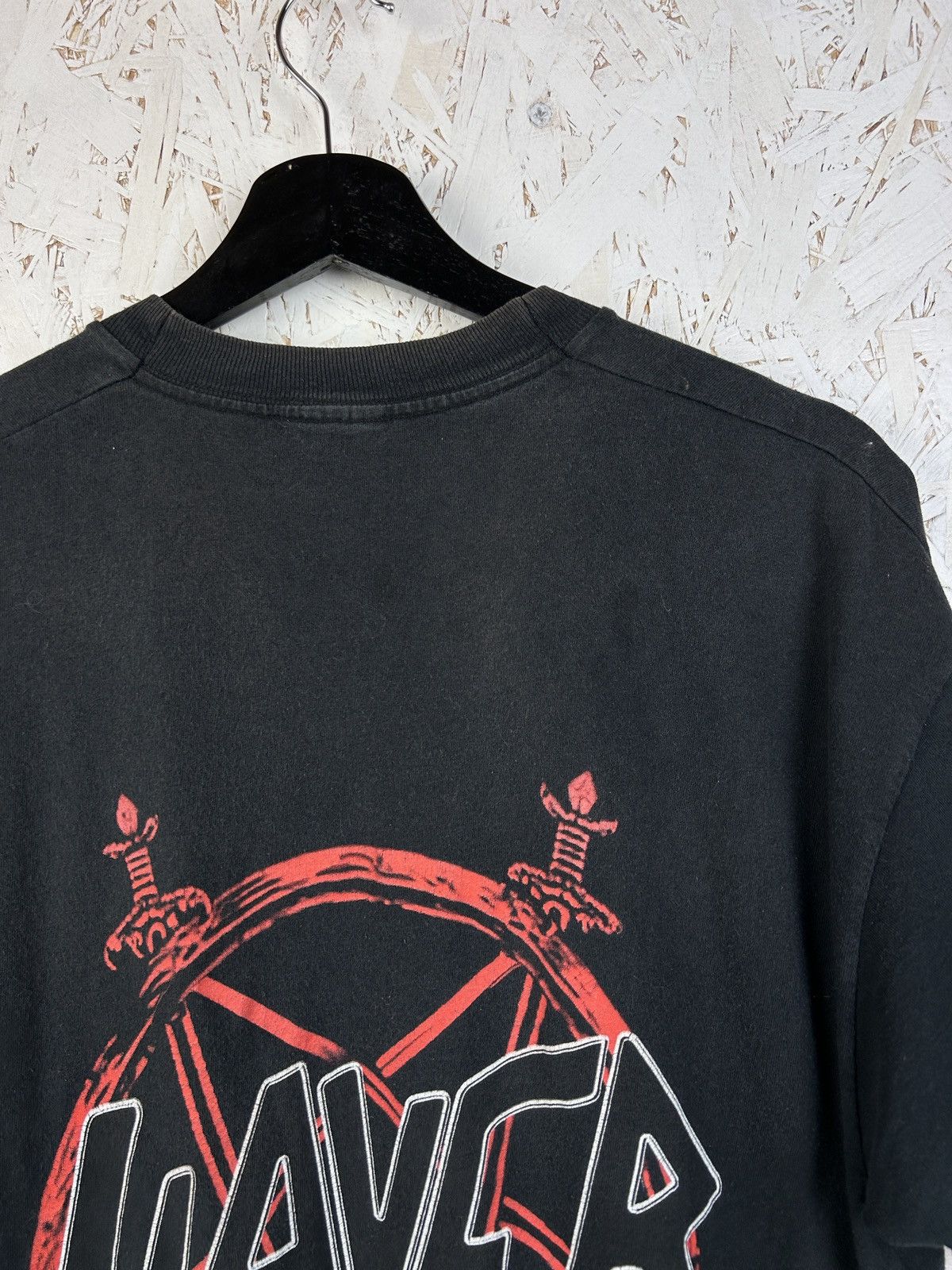 Band Tees 90s Vintage Slayer Root Of All Evil Single Stitch T-Shirt Size US L / EU 52-54 / 3 - 7 Thumbnail