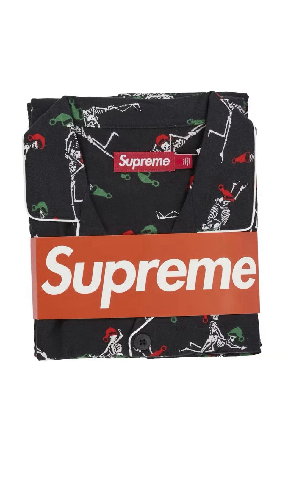 Supreme S - Supreme Holiday Pajama Set Black FW25 flannel shirt pant Size ONE SIZE - 9 Thumbnail