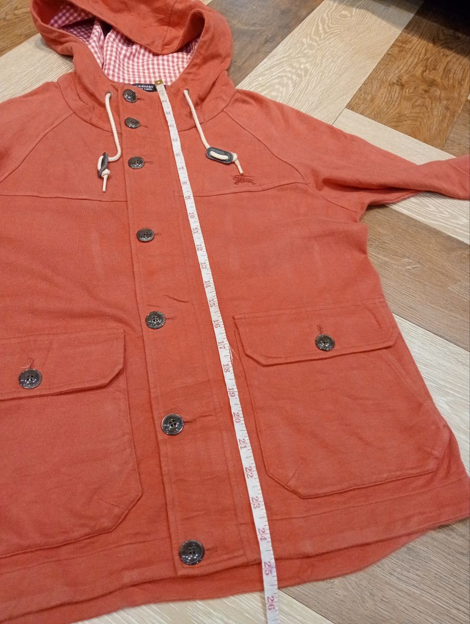Burberry BURBERRY BLACK LABEL HOODED JACKET - SIZE 2 BRICK ORANGE Size US M / EU 48-50 / 2 - 16 Thumbnail