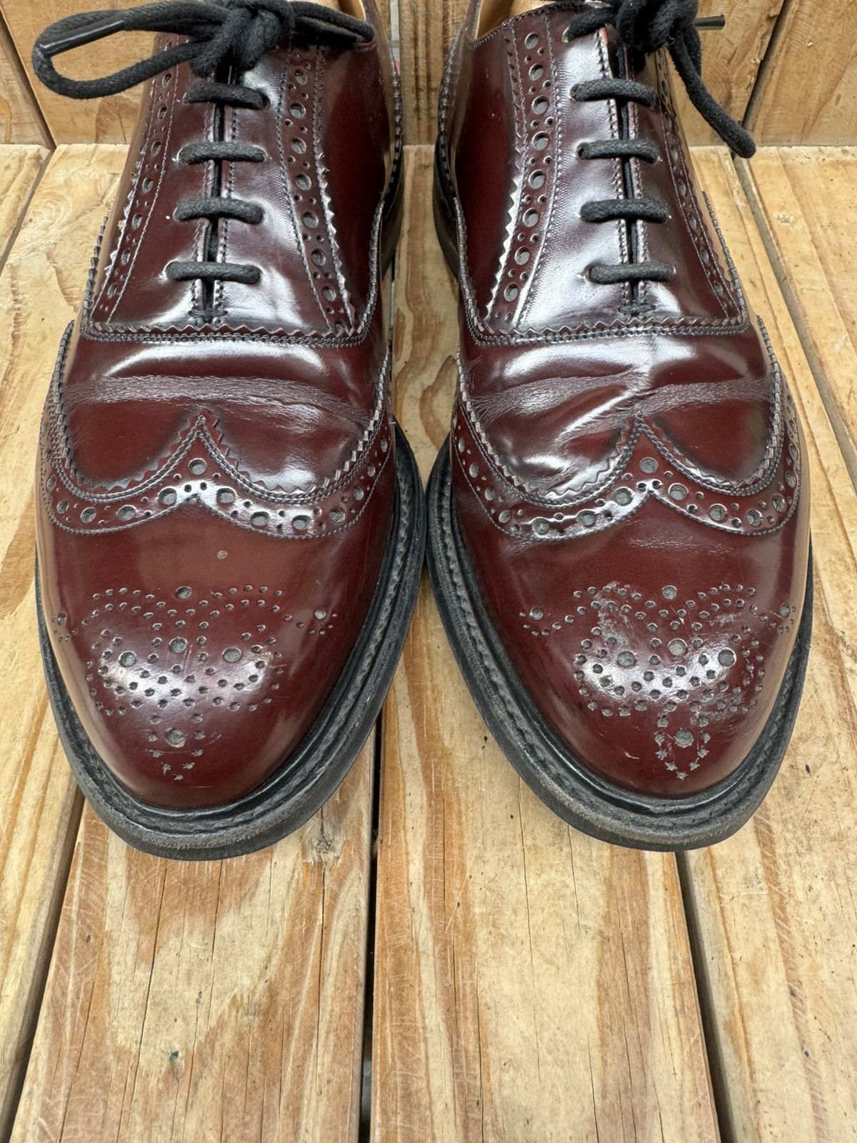 Church's Church’s ‘WAREHAM’ brown wingtip brogue Mens shoes US 8 F Size US 8 / EU 41 - 11 Thumbnail