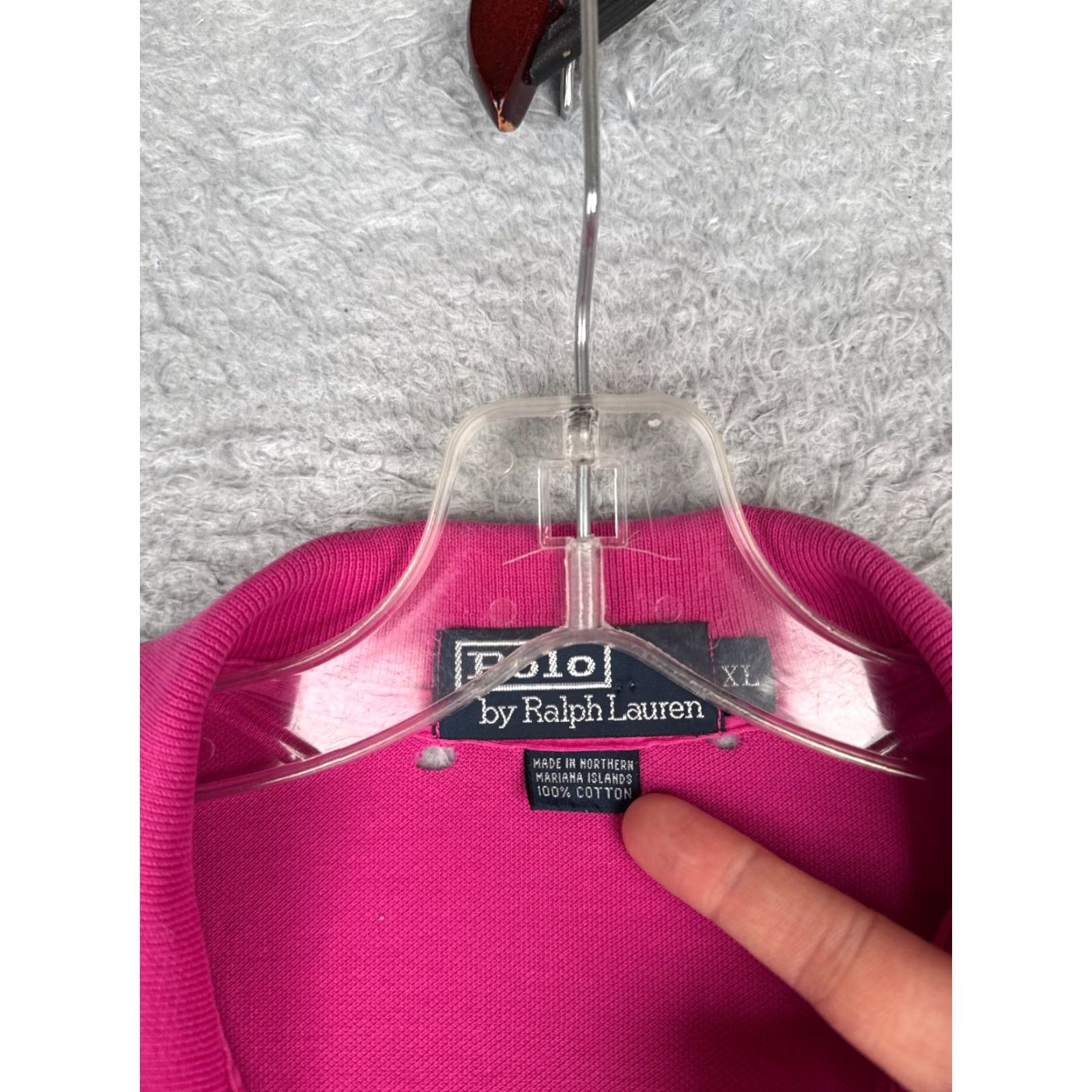 Ralph Lauren VINTAGE Ralph Lauren Polo Shirt Men XL Pink 100% Cotton Slim Fit Short Sleeve 70s Size US XL / EU 56 / 4 - 7 Thumbnail