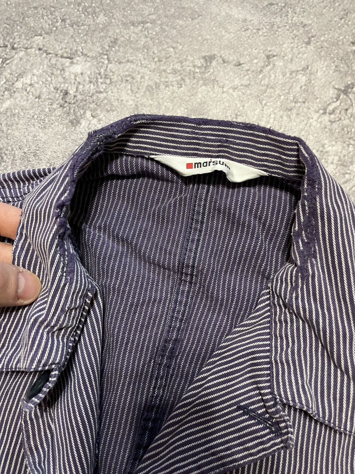 Vintage VINTAGE Marsum Hickory Stripe Chore Coat Work Jacket Size US M / EU 48-50 / 2 - 6 Thumbnail