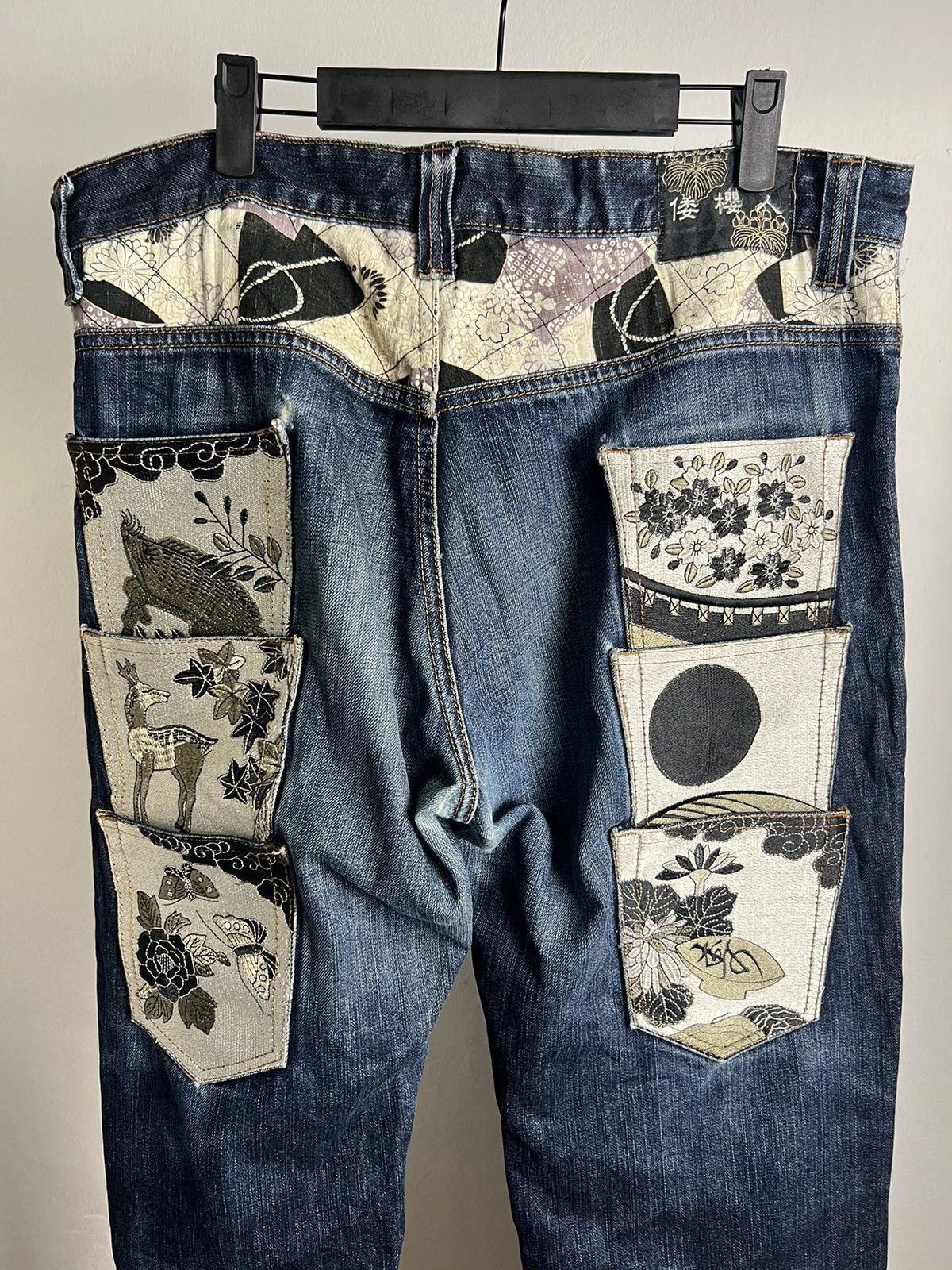Japanese Brand × Kamakura × Vintage Vintage Kamakura Triple Pockets Embroidered Design Denim Size US 36 / EU 52 - 3 Thumbnail