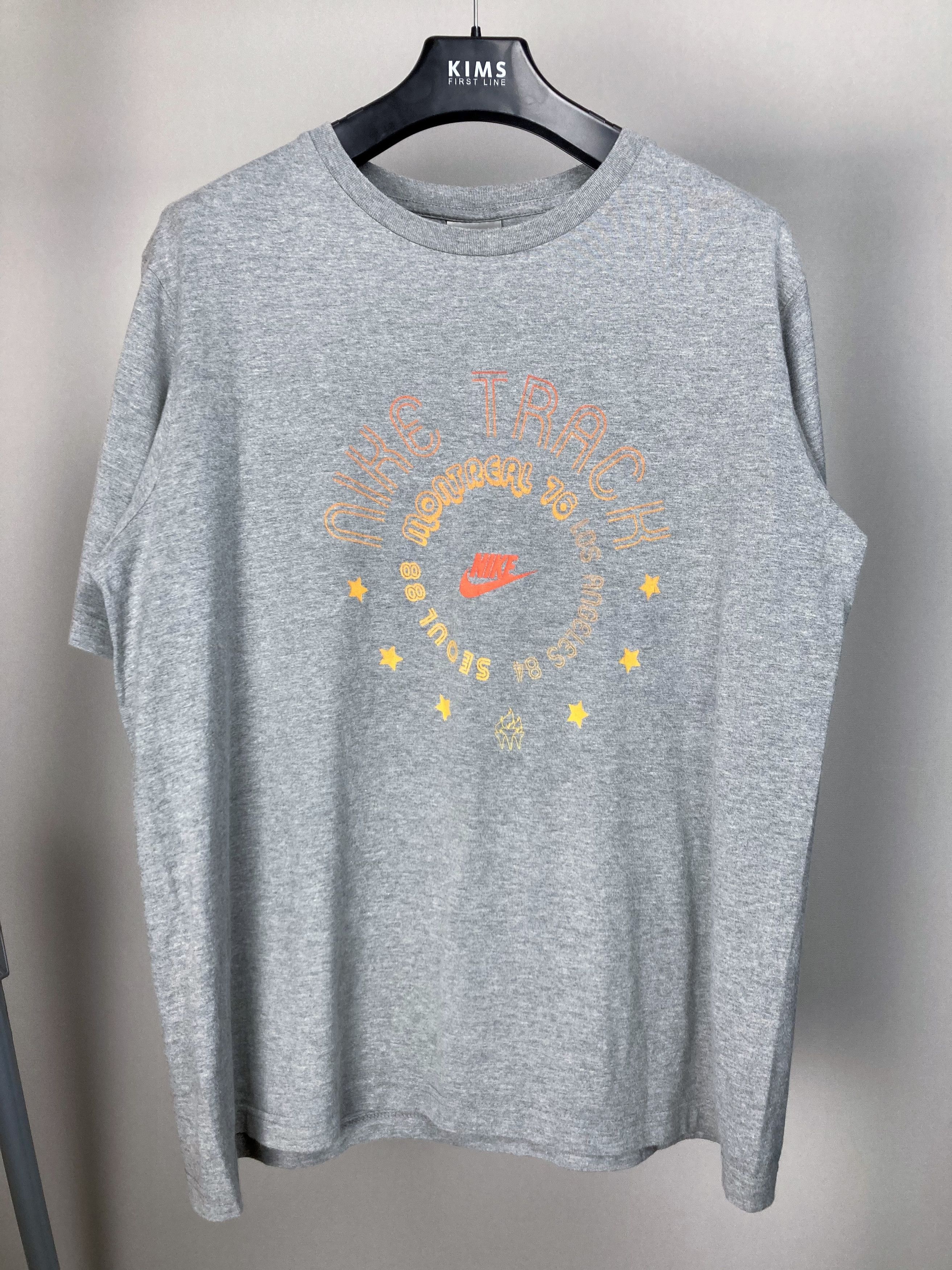 Nike Vintage Y2K 00s Nike Track Gray Crewneck Oversized Tshirt Size US XL / EU 56 / 4 - 2 Thumbnail