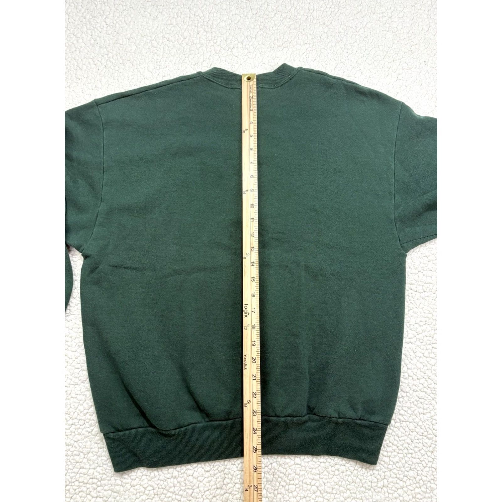 Jerzees VINTAGE Jerzees Christmas Angel Crewneck Sweatshirt Womens L Embroidered Green Gold Size L / US 10 / IT 46 - 5 Thumbnail