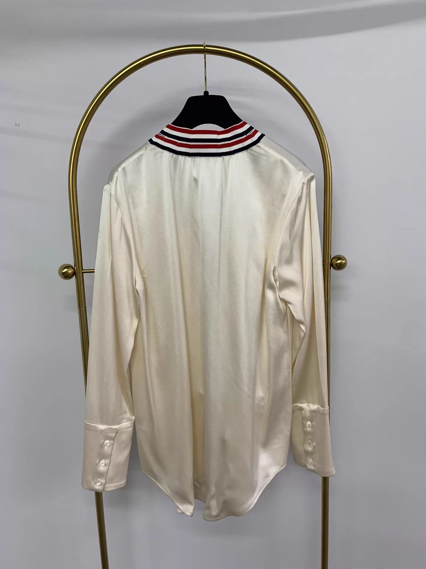 Thom Browne Thom Browne Ivory Stripe Silk shirts 38 New Size XS / US 0-2 / IT 36-38 - 3 Thumbnail