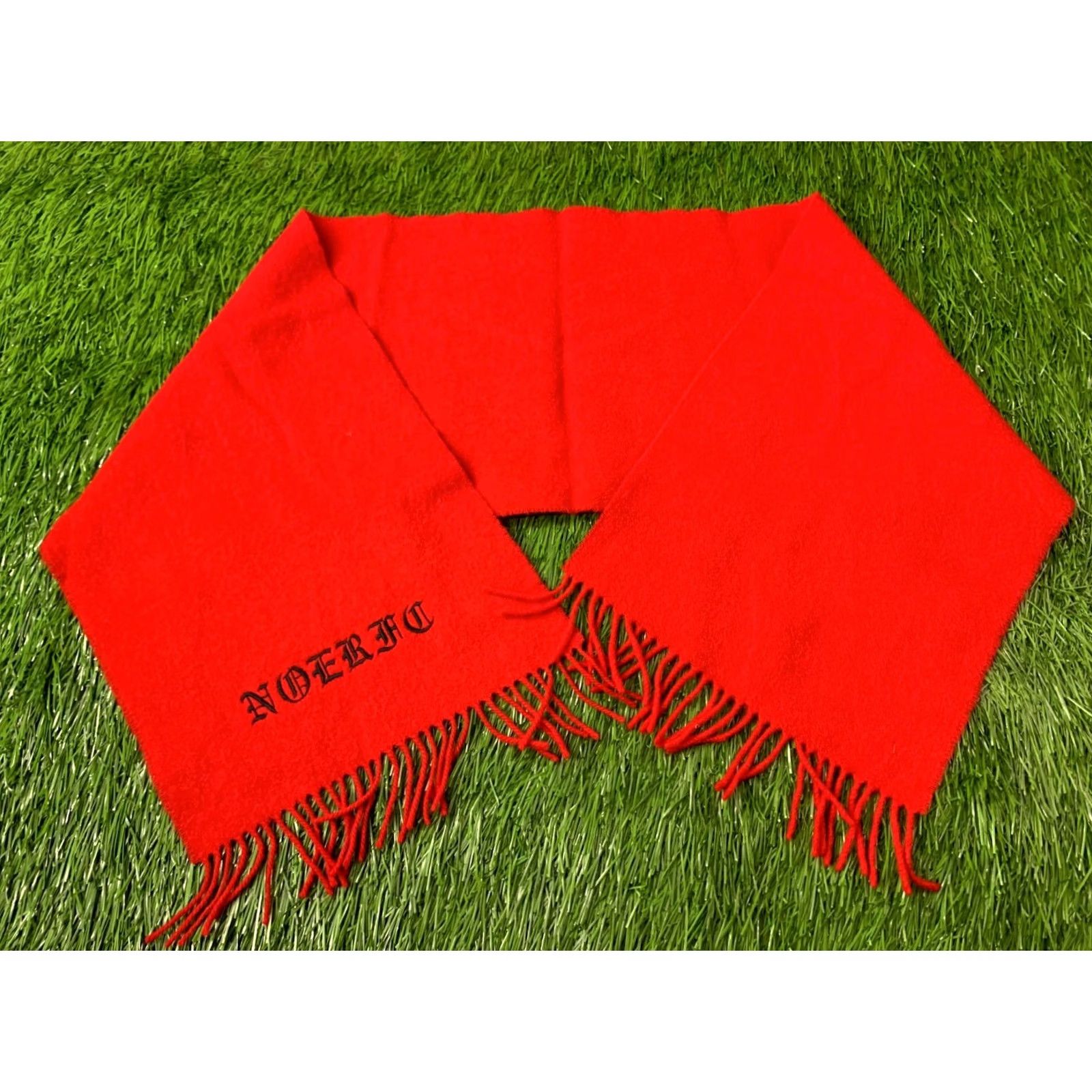 Vintage NOERAC Scarf Men One Size Lambswool Red 100% Lambswool Made in Scotland Vintage: Noerac Casual Scarves Winter 140 cm 29 cm Size ONE SIZE - 2 Thumbnail