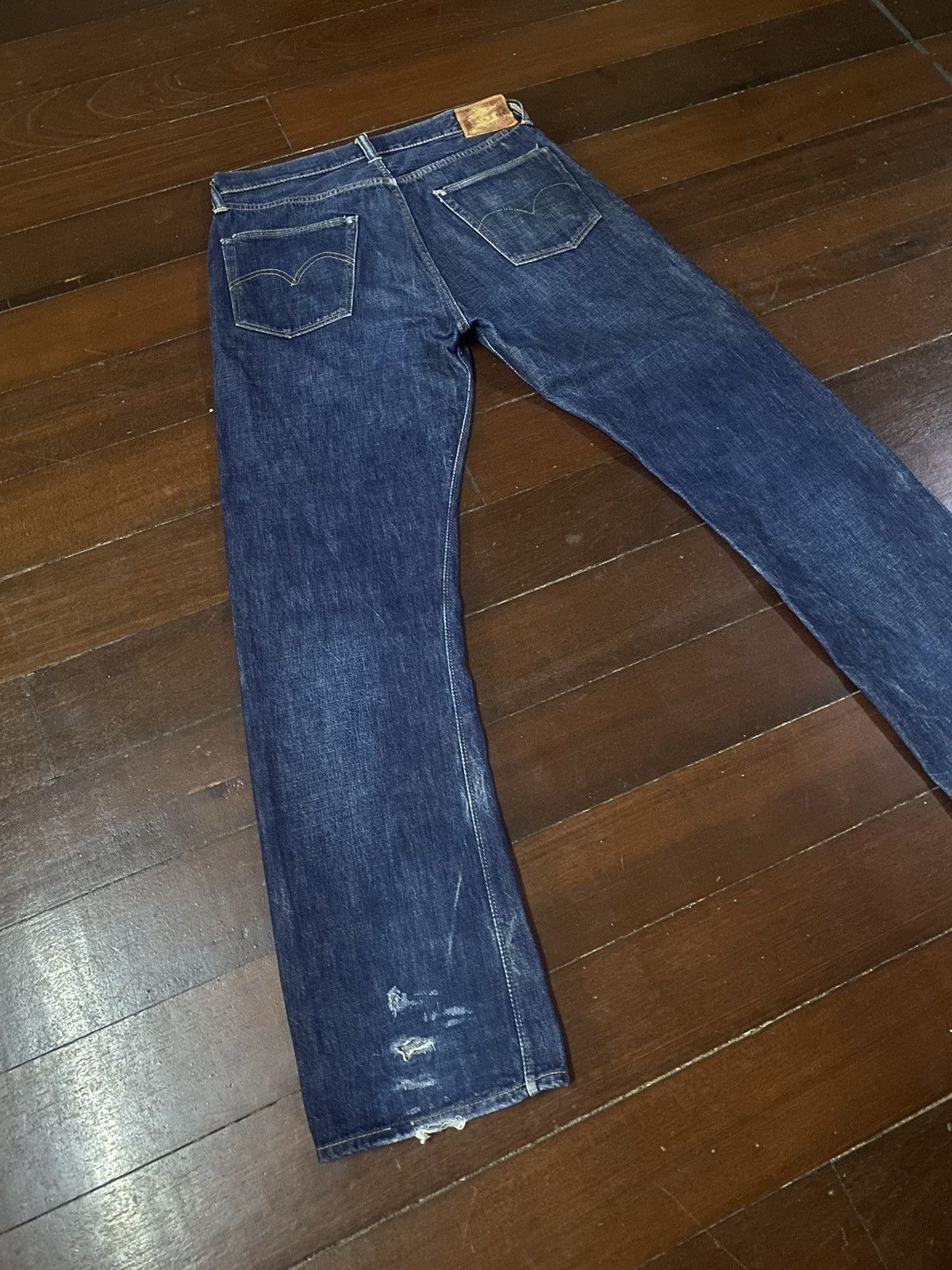 Warehouse Warehouse 1003XX Jeans Buffalo Patch Vintage Distressed B-1 Size US 34 / EU 50 - 2 Thumbnail