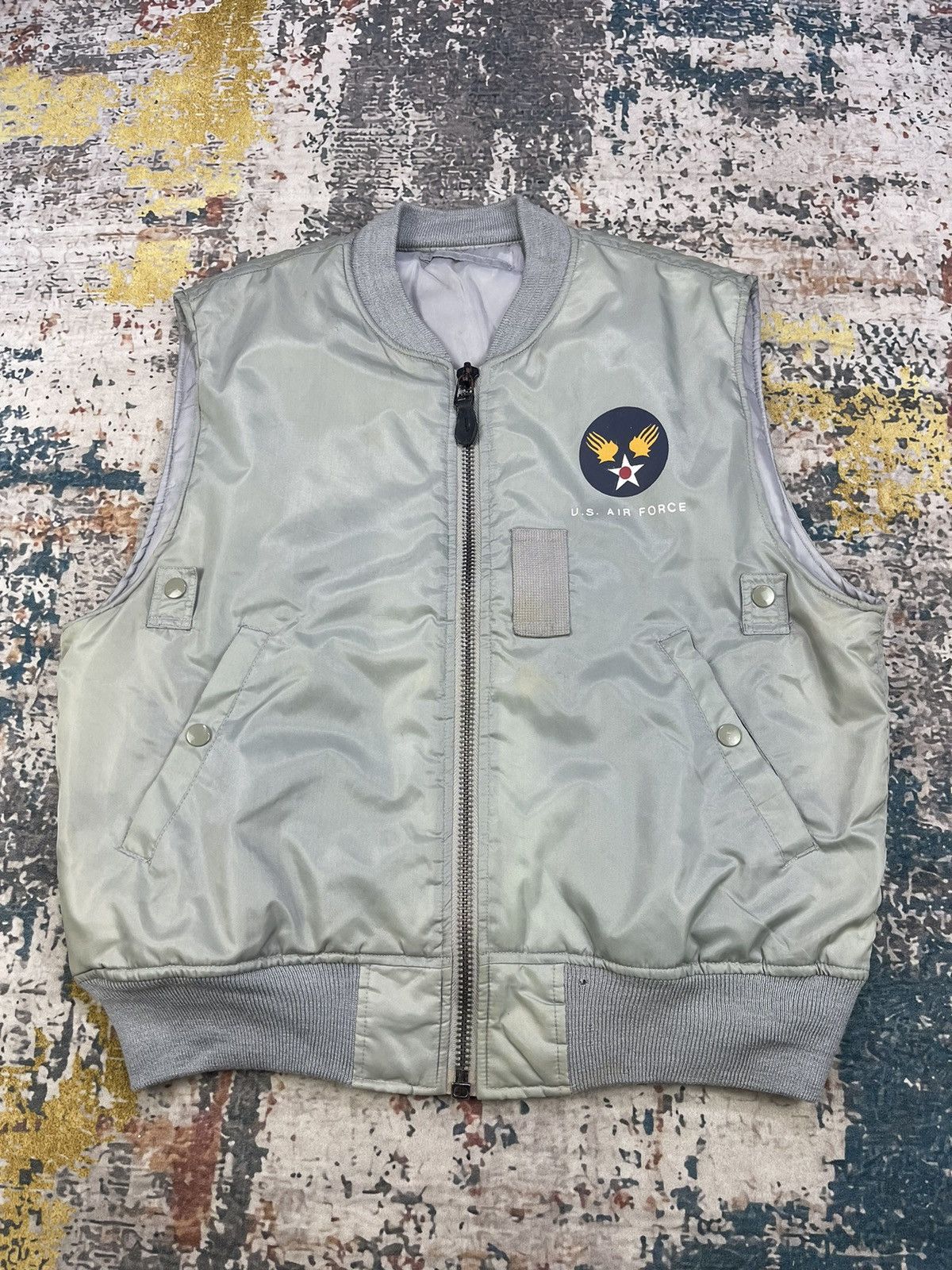 Vintage USAF Llyer’s Man Intermediate MA-1 Bomber Vest