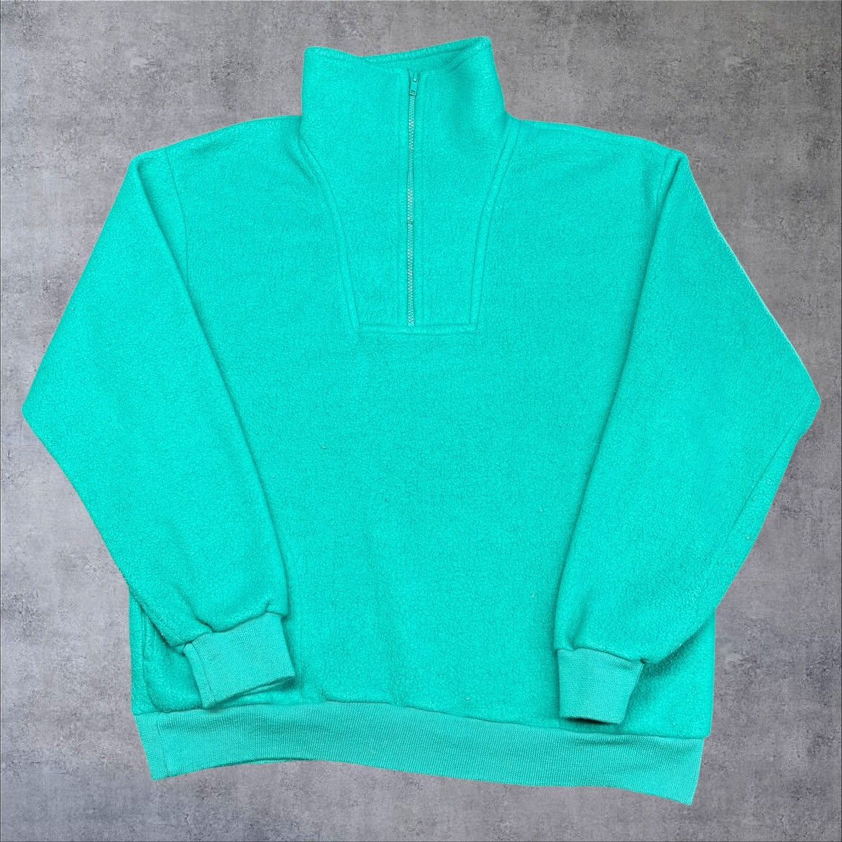 Vintage Vintage Turquoise Fleece Size US XL / EU 56 / 4 - 1 Thumbnail