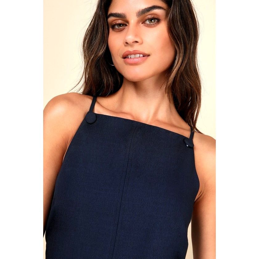 Other Lulu's Chic Ease Sleeveless Apron Mini Dress Navy Blue XL Size XL / US 12-14 / IT 48-50 - 5 Thumbnail
