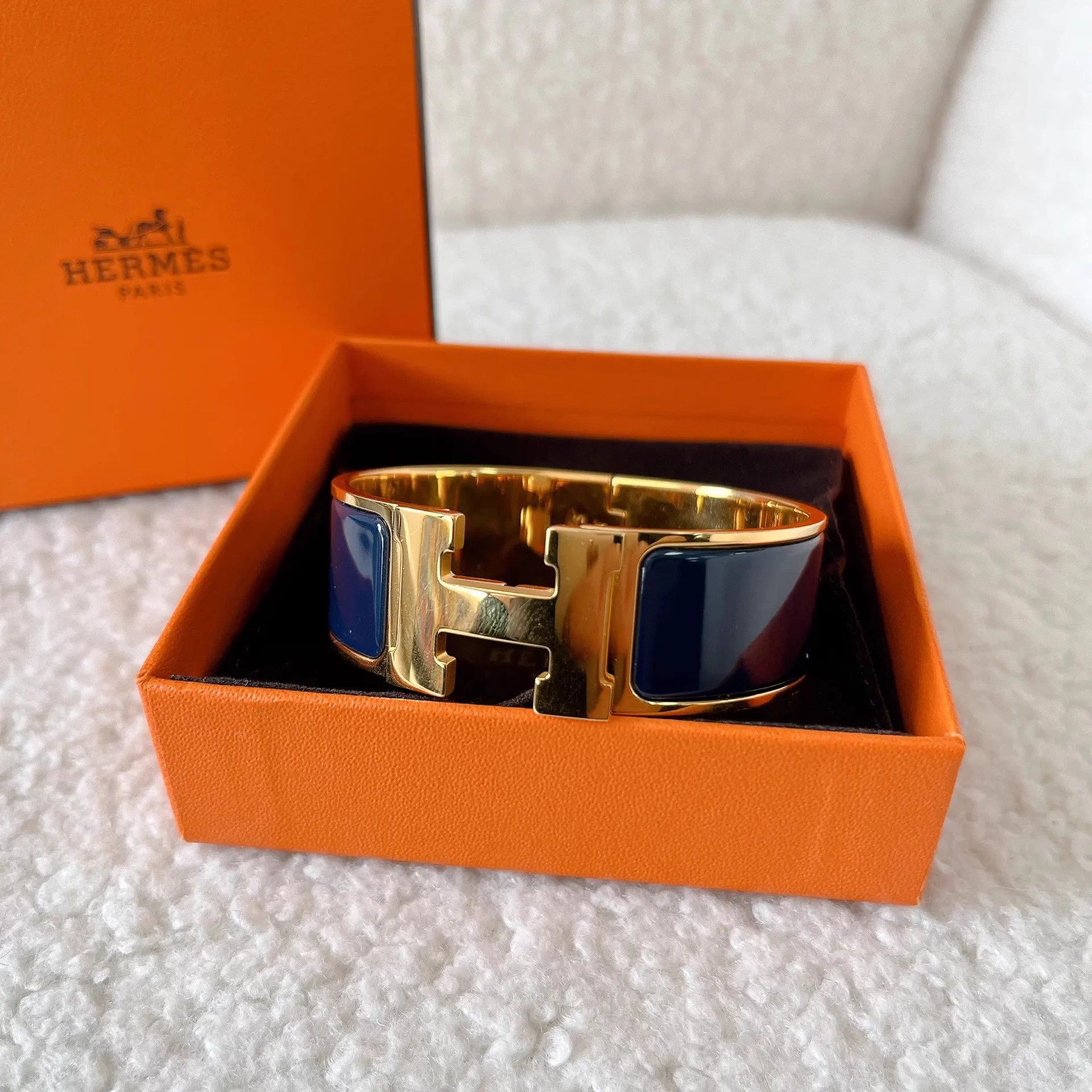 Hermes Hermes wide bangle pre-owned Size ONE SIZE - 1 Thumbnail