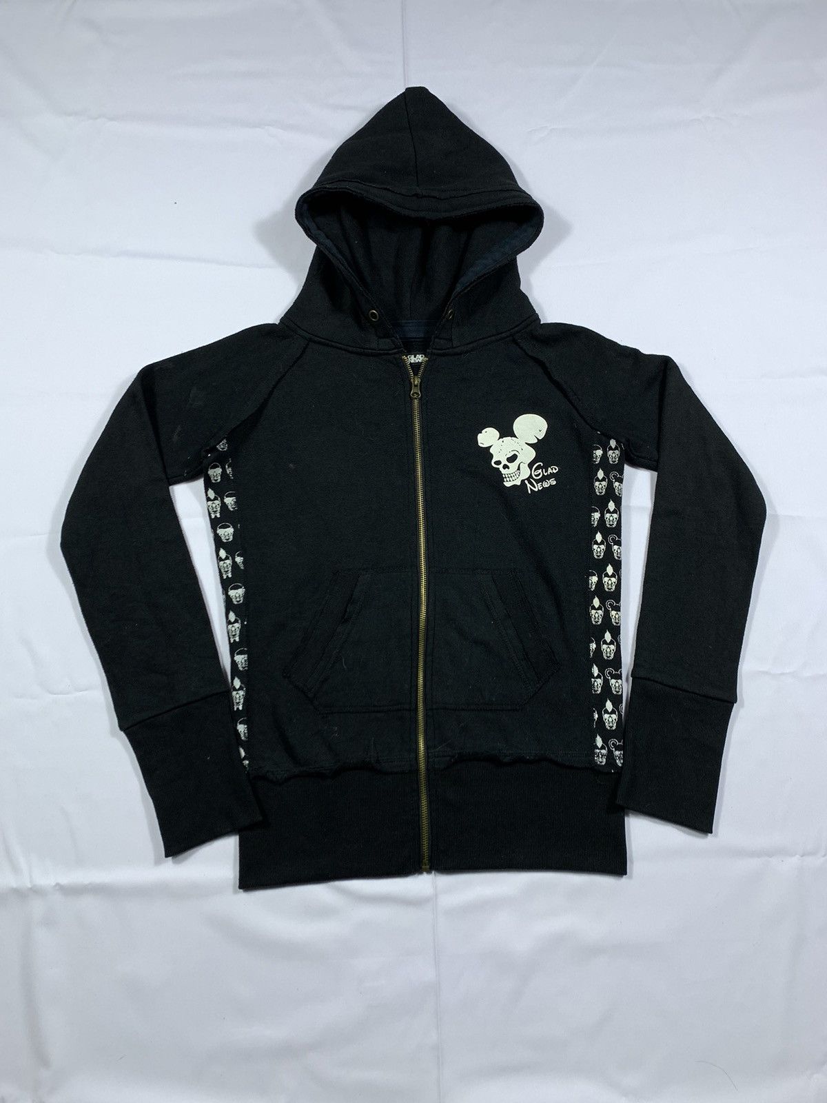 If Six Was Nine DISTRESSED ZIPPER HOODIE PUNK SKULL LGB STYLE Size US M / EU 48-50 / 2 - 1 Thumbnail