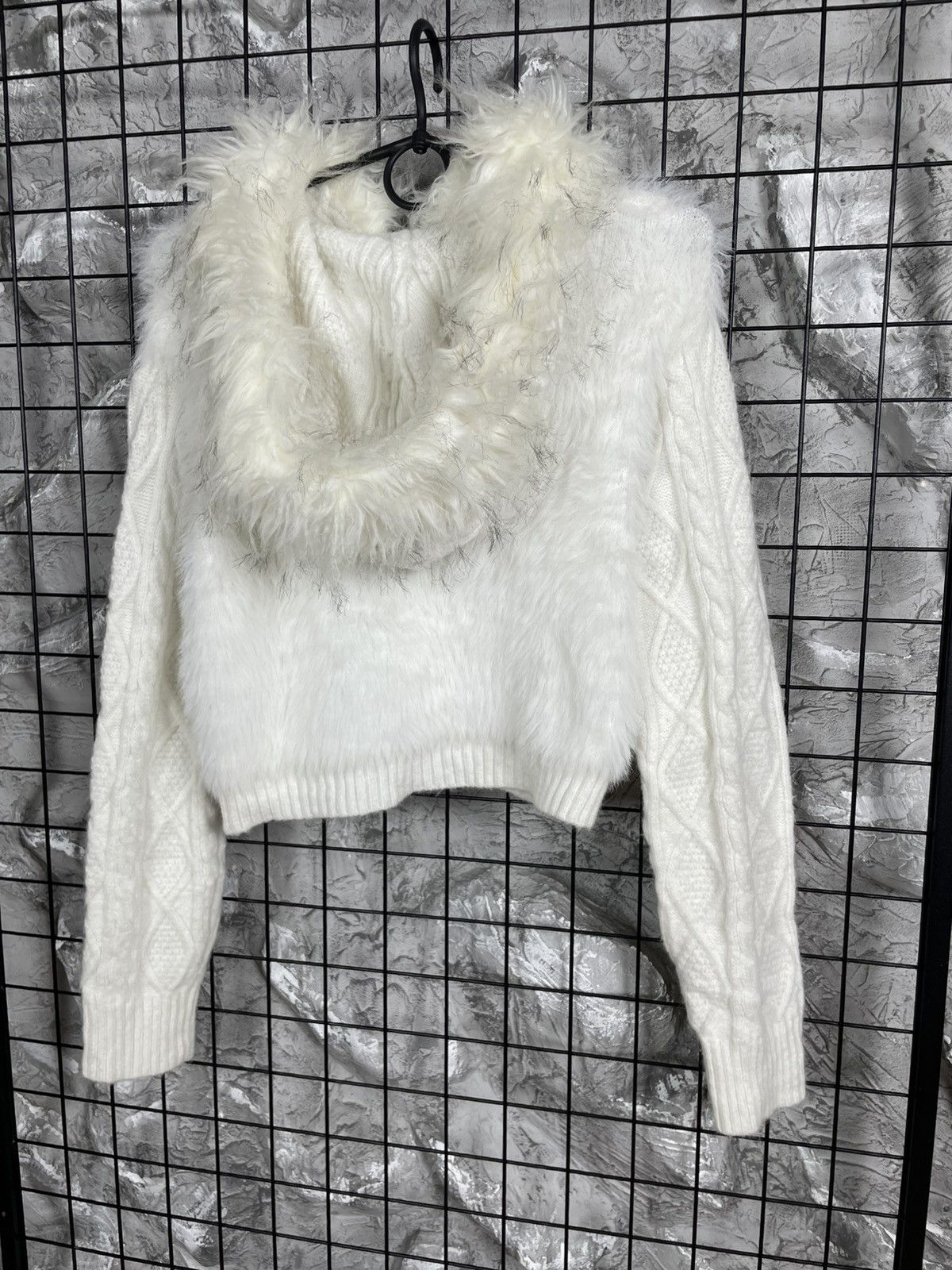 If Six Was Nine Y2K Vintage Soft Fur Cropped Jacket Grunge LGB Japanese Vibe Size M / US 6-8 / IT 42-44 - 8 Thumbnail