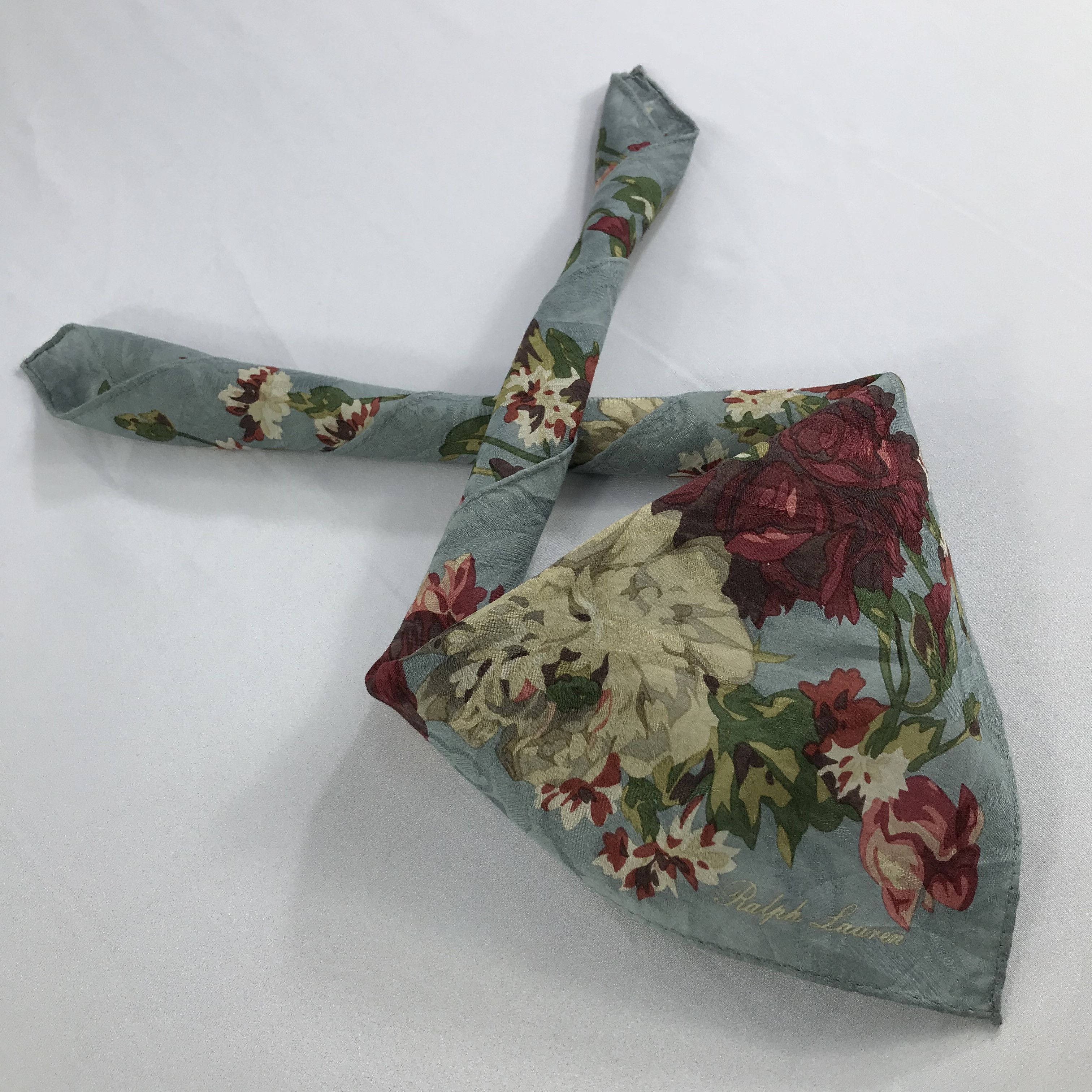 Ralph Lauren × Vintage Ralph Lauren Bandana / Handkerchief / Neckerchief - S2601 Size ONE SIZE - 4 Thumbnail