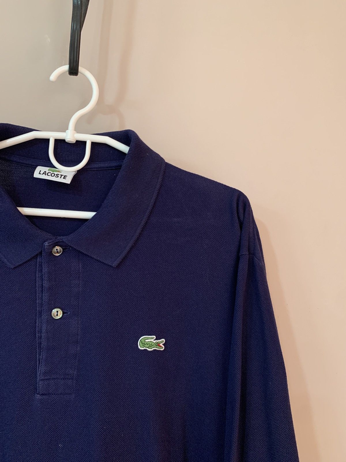 Lacoste Lacoste Long Sleeve Polo Shirt Cotton Blue Size XXL Size US XXL / EU 58 / 5 - 4 Thumbnail