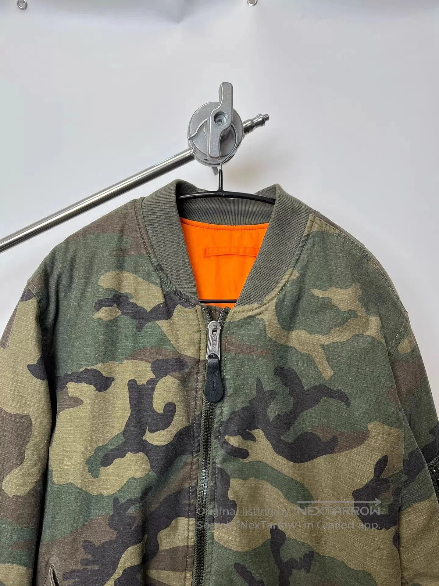 Raf Simons Camouflage Green Bomber Jacket Size L. Size US L / EU 52-54 / 3 - 3 Thumbnail